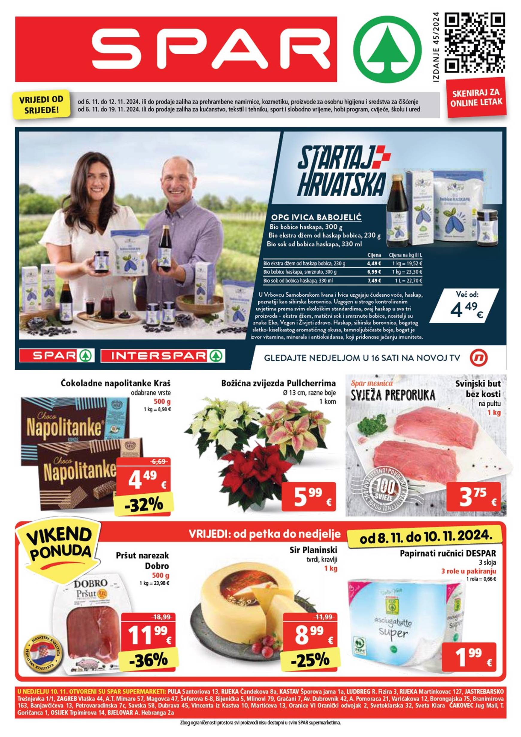 SPAR katalog vrijedi od 06.11. do 12.11.