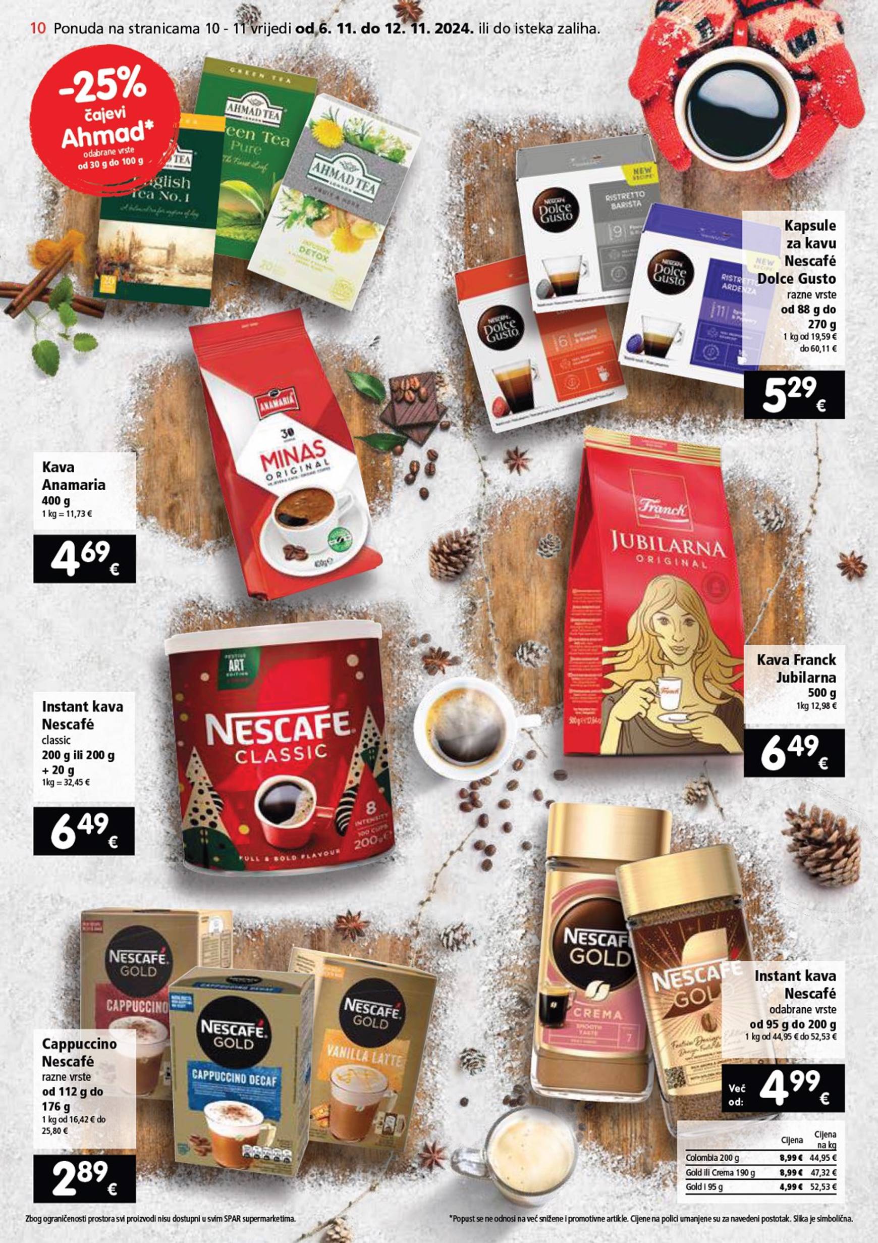 SPAR katalog vrijedi od 06.11. do 12.11. 10