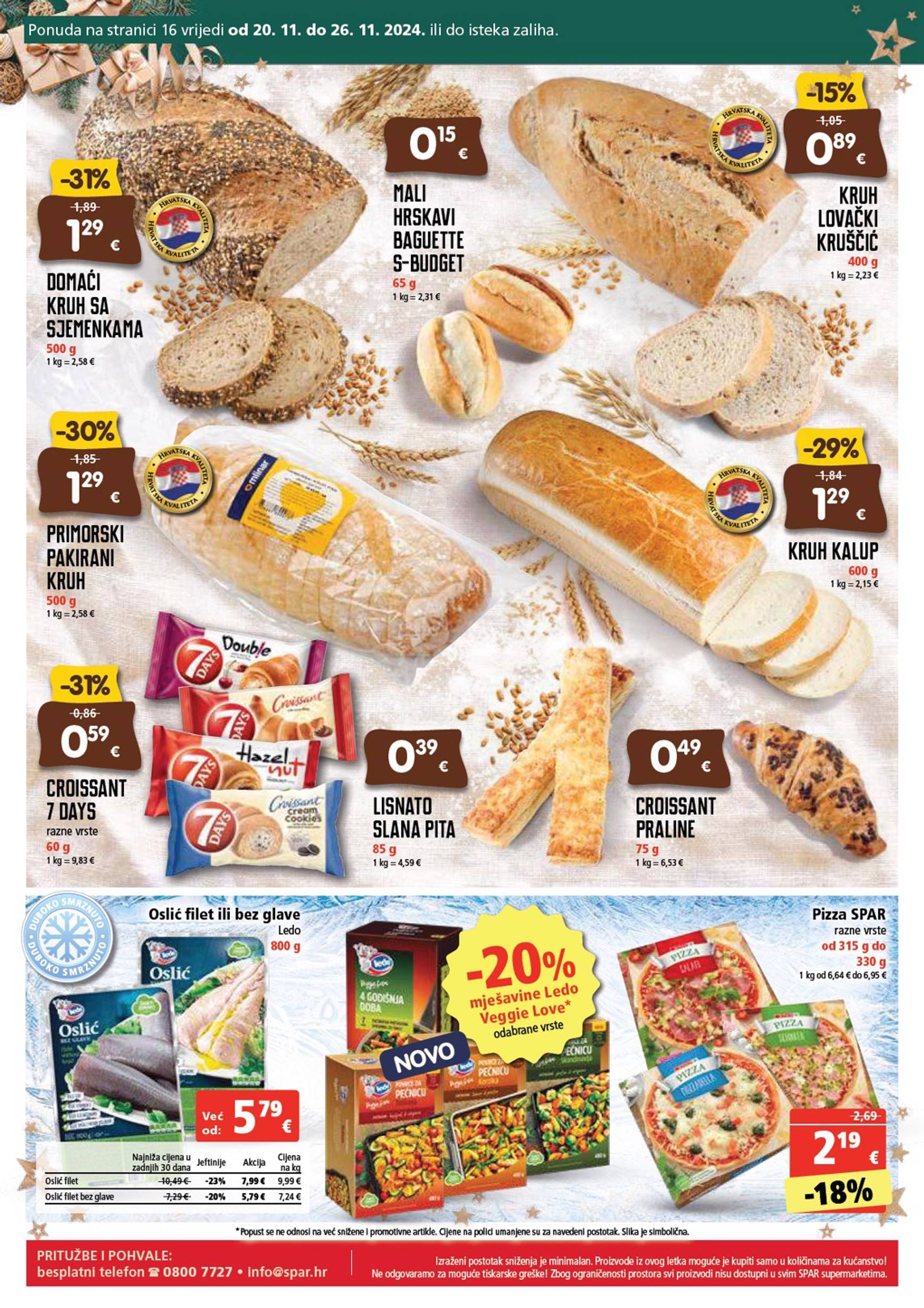 SPAR katalog vrijedi od 20.11. do 26.11. 16