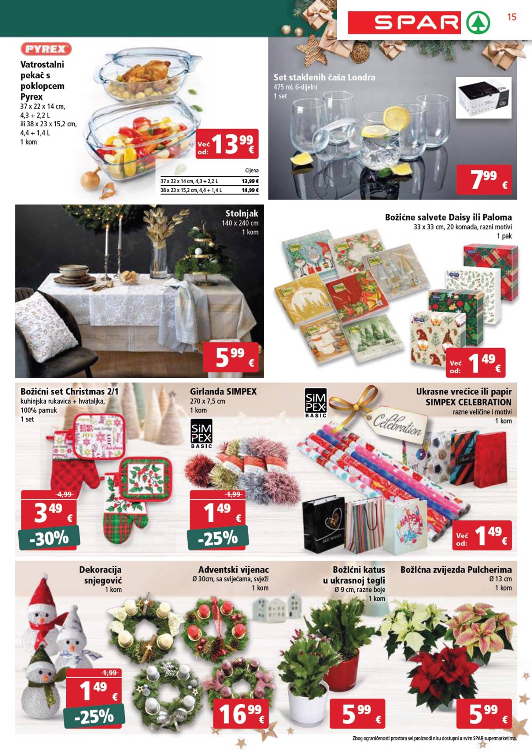 SPAR katalog vrijedi od 20.11. do 26.11. 15