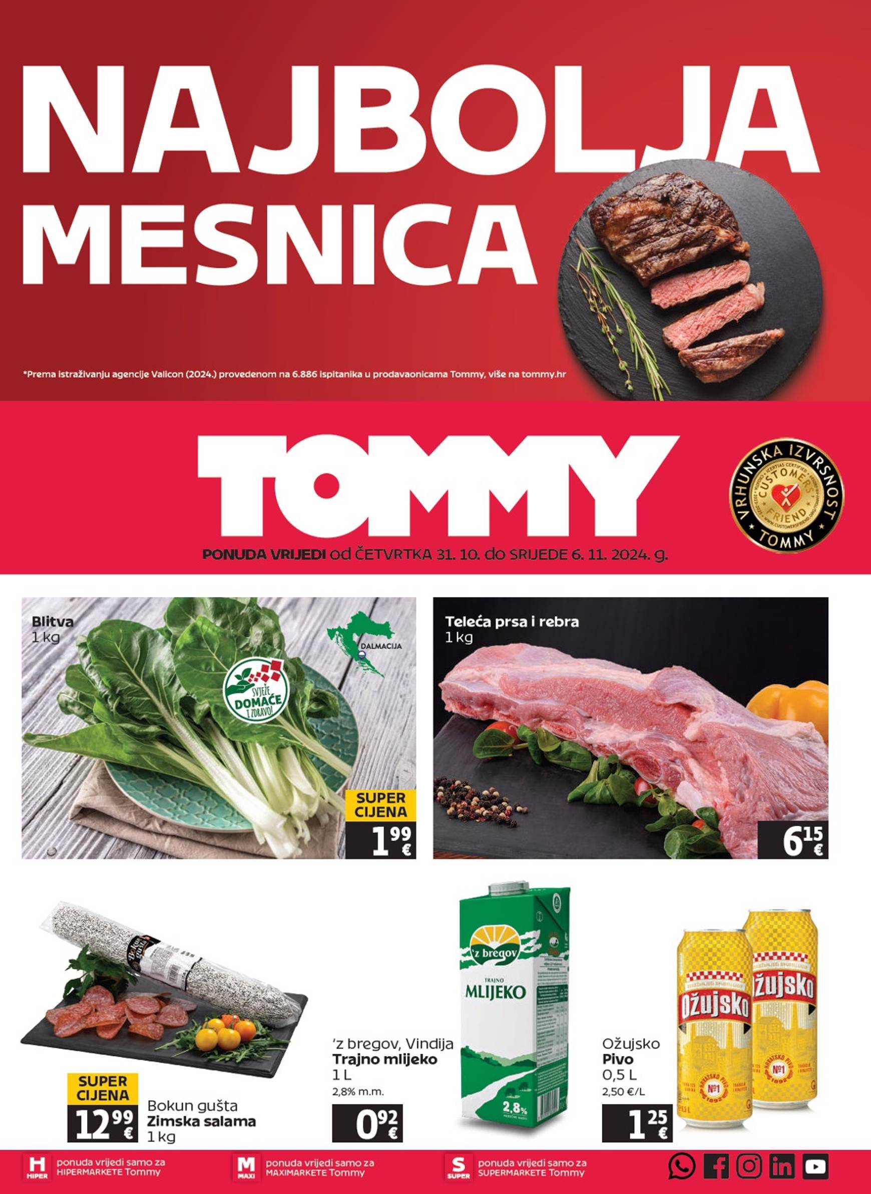 Tommy katalog vrijedi od 31.10. do 06.11.