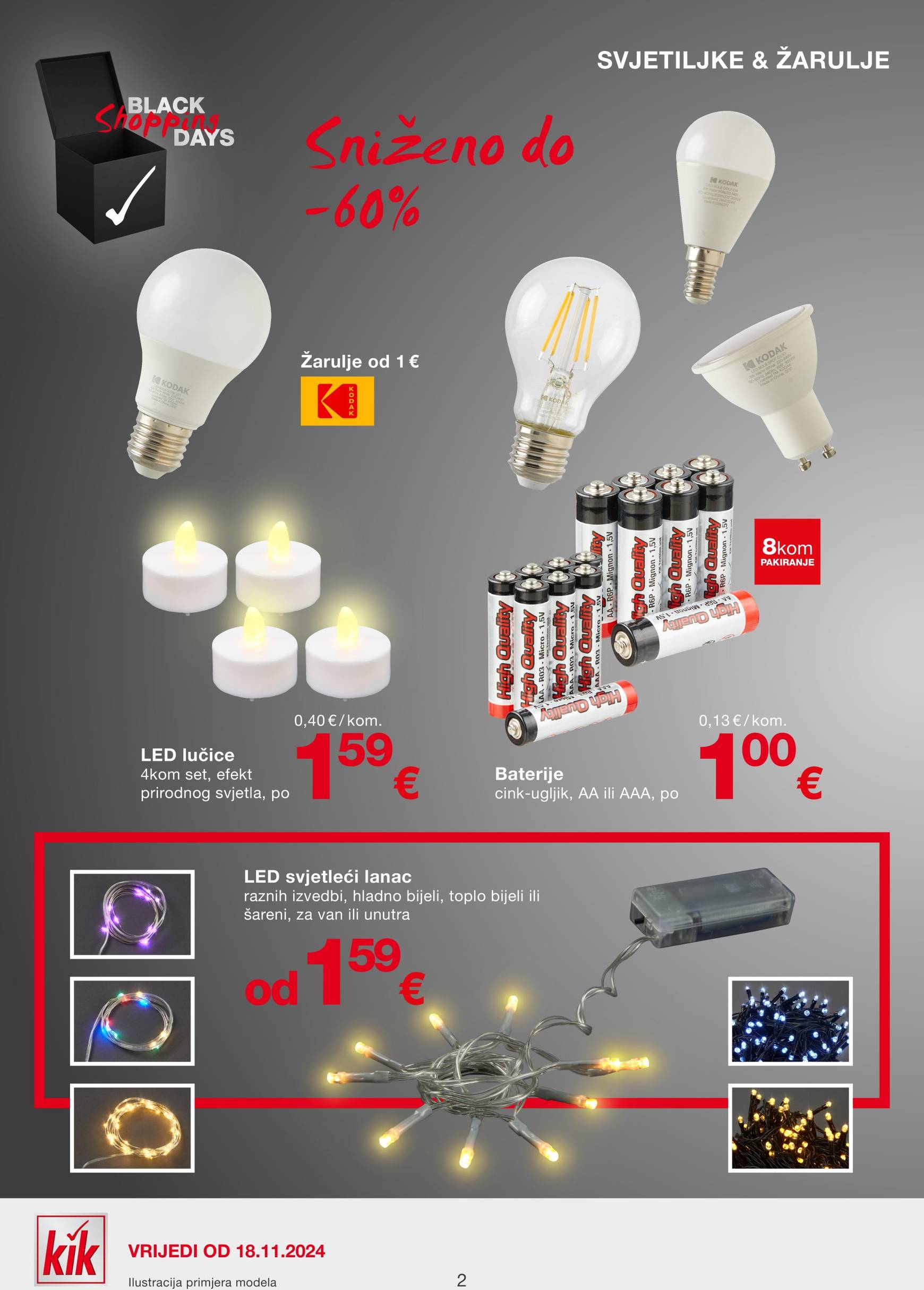 KiK - Black Friday katalog vrijedi od 18.11. do 01.12. 2