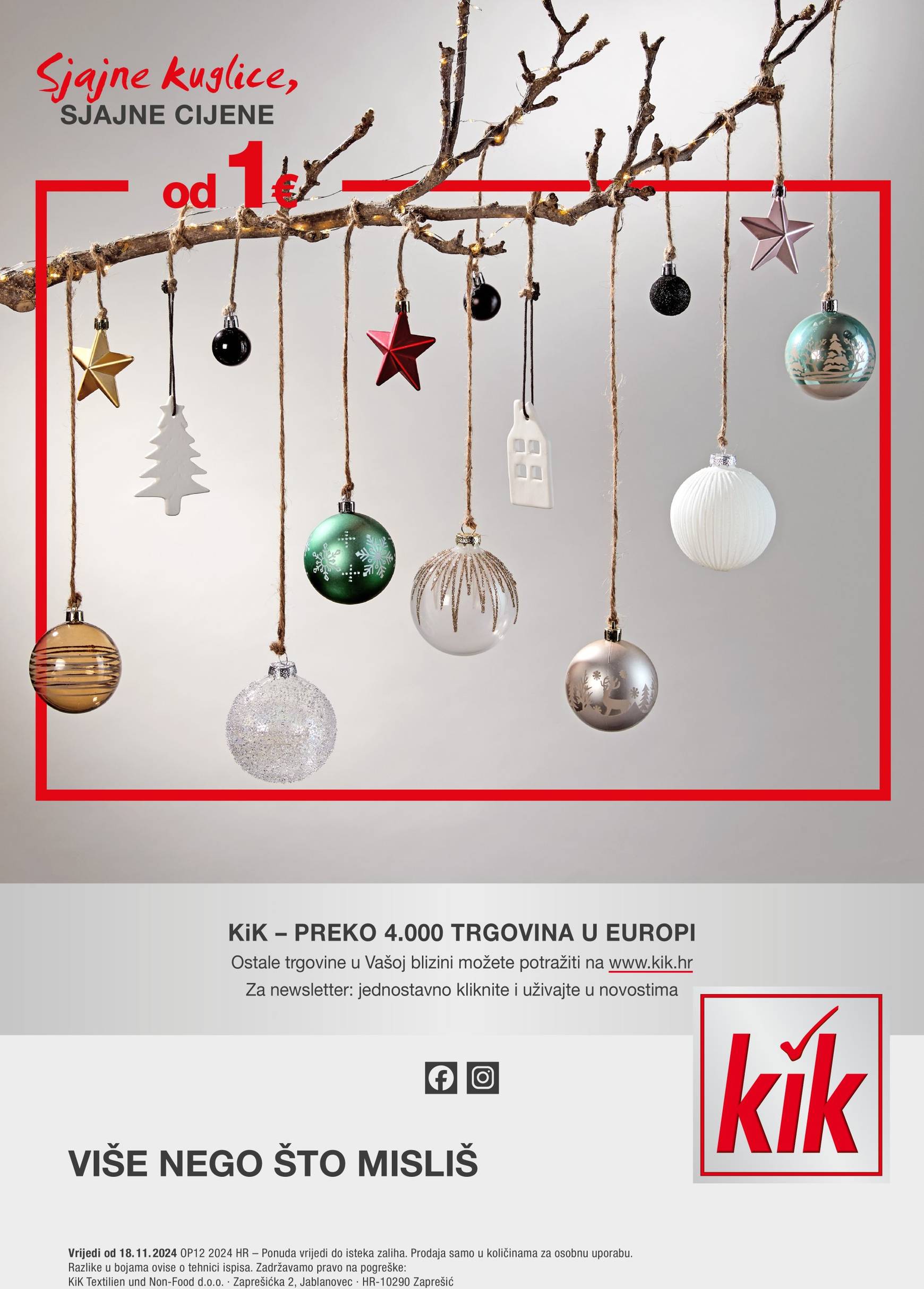 KiK - Black Friday katalog vrijedi od 18.11. do 01.12. 20