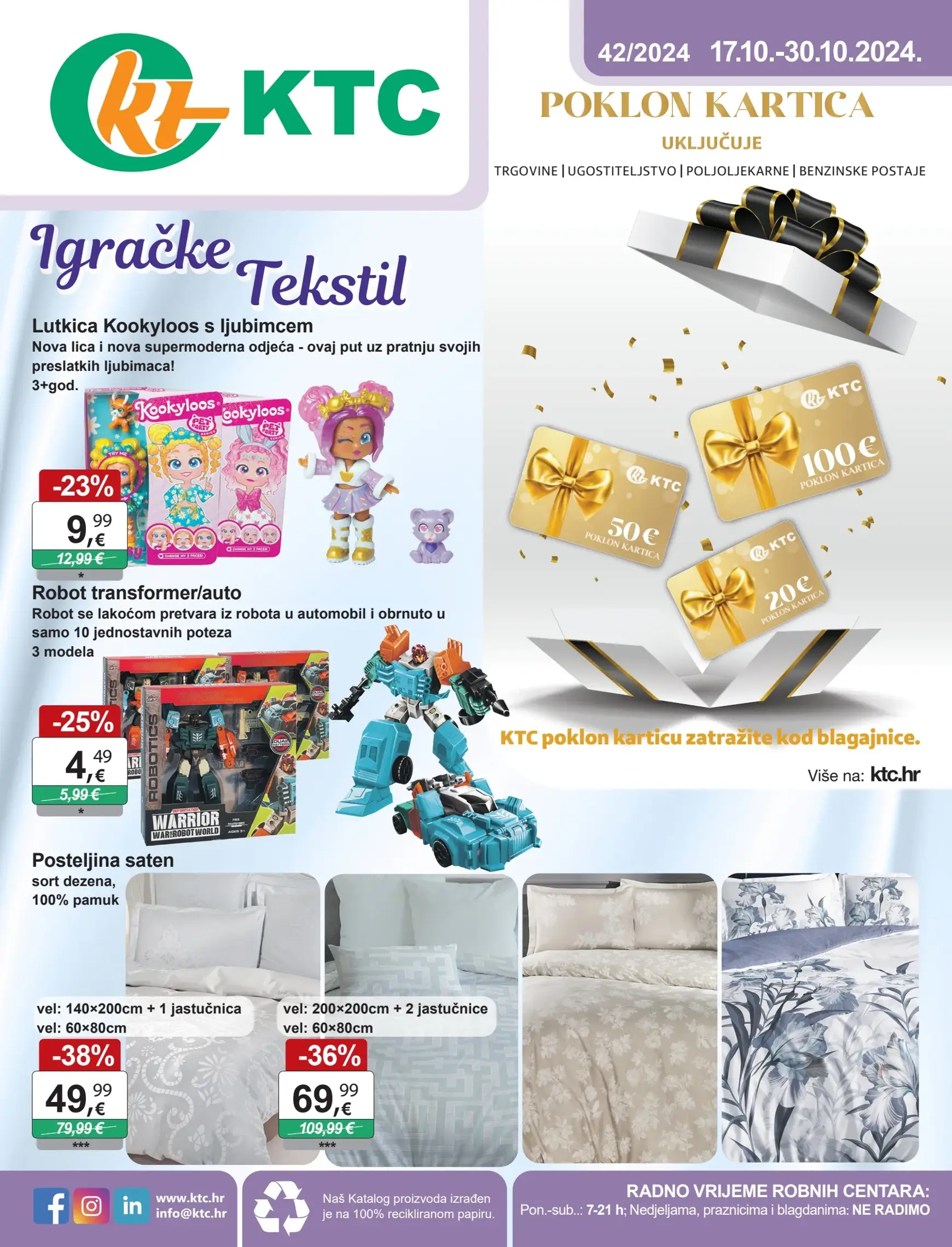 KTC - Igračke i tekstil katalog vrijedi od 17.10. do 30.10.