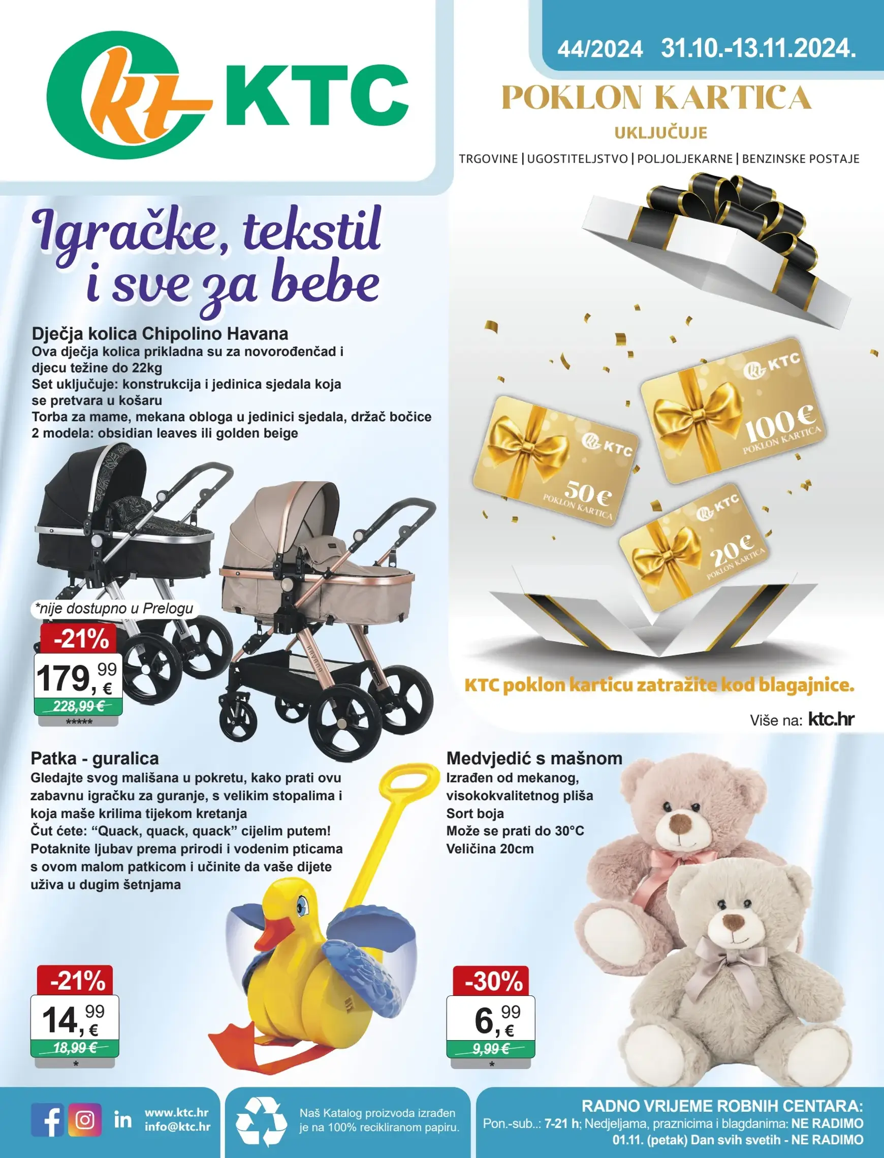 KTC - Igračke i tekstil katalog vrijedi od 31.10. do 13.11.