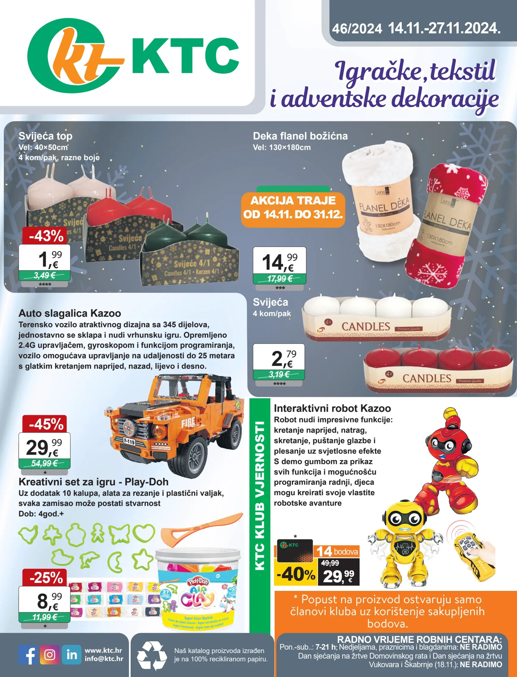 KTC - Igračke i tekstil katalog vrijedi od 14.11. do 27.11.