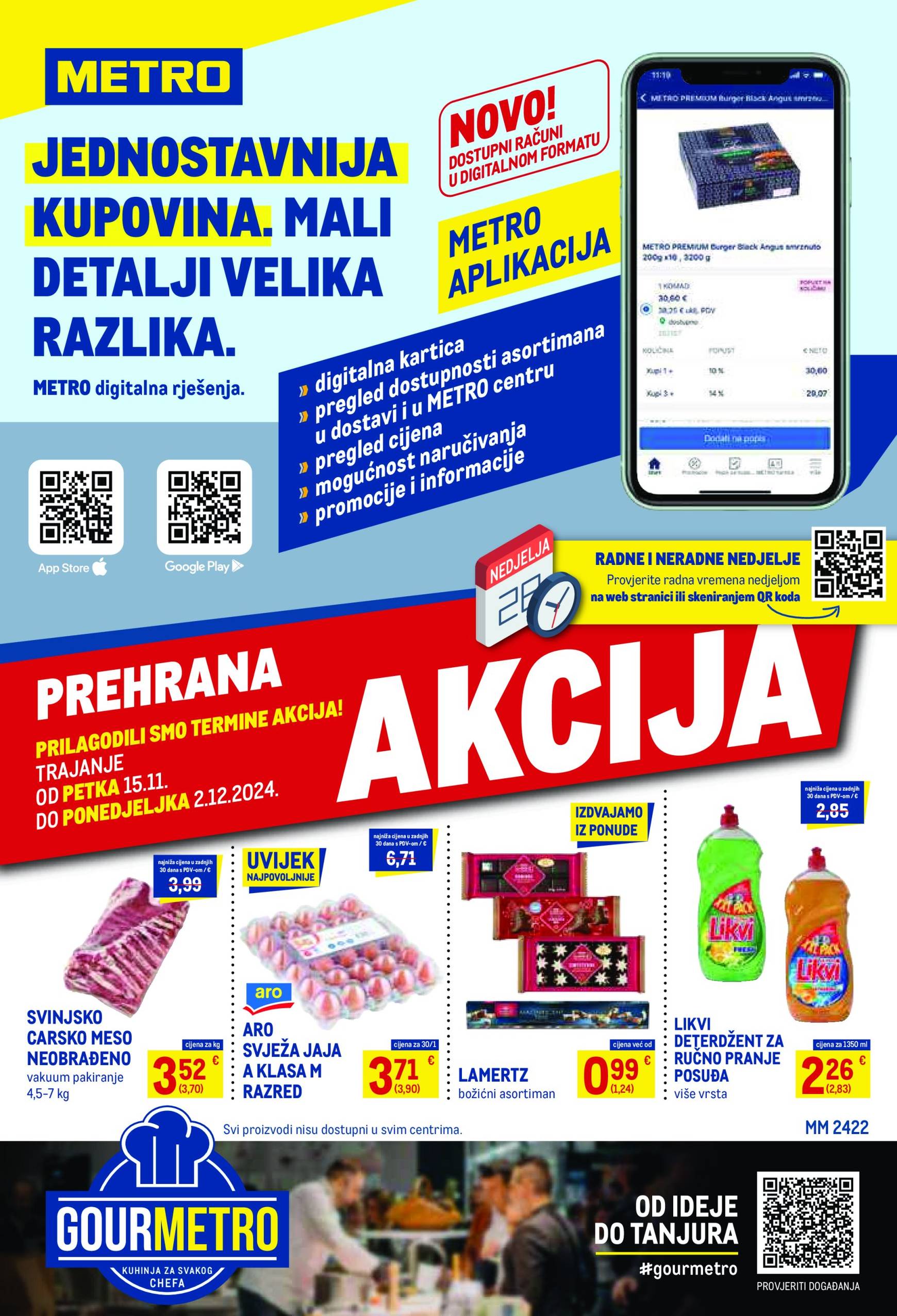 Metro - Prehrana katalog vrijedi od 15.11. do 02.12.