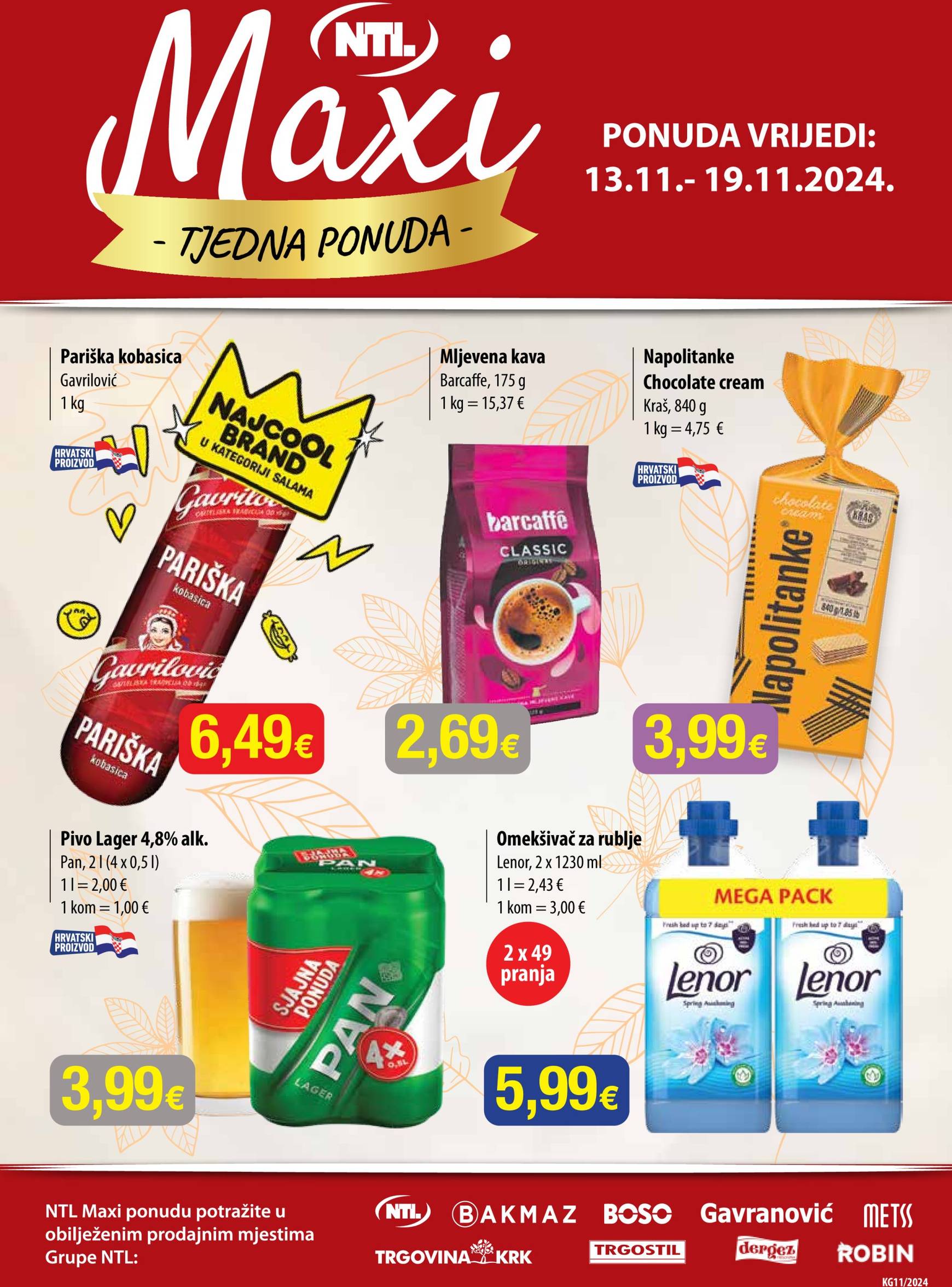 NTL - Maxi tjedna ponuda katalog vrijedi od 13.11. do 19.11.