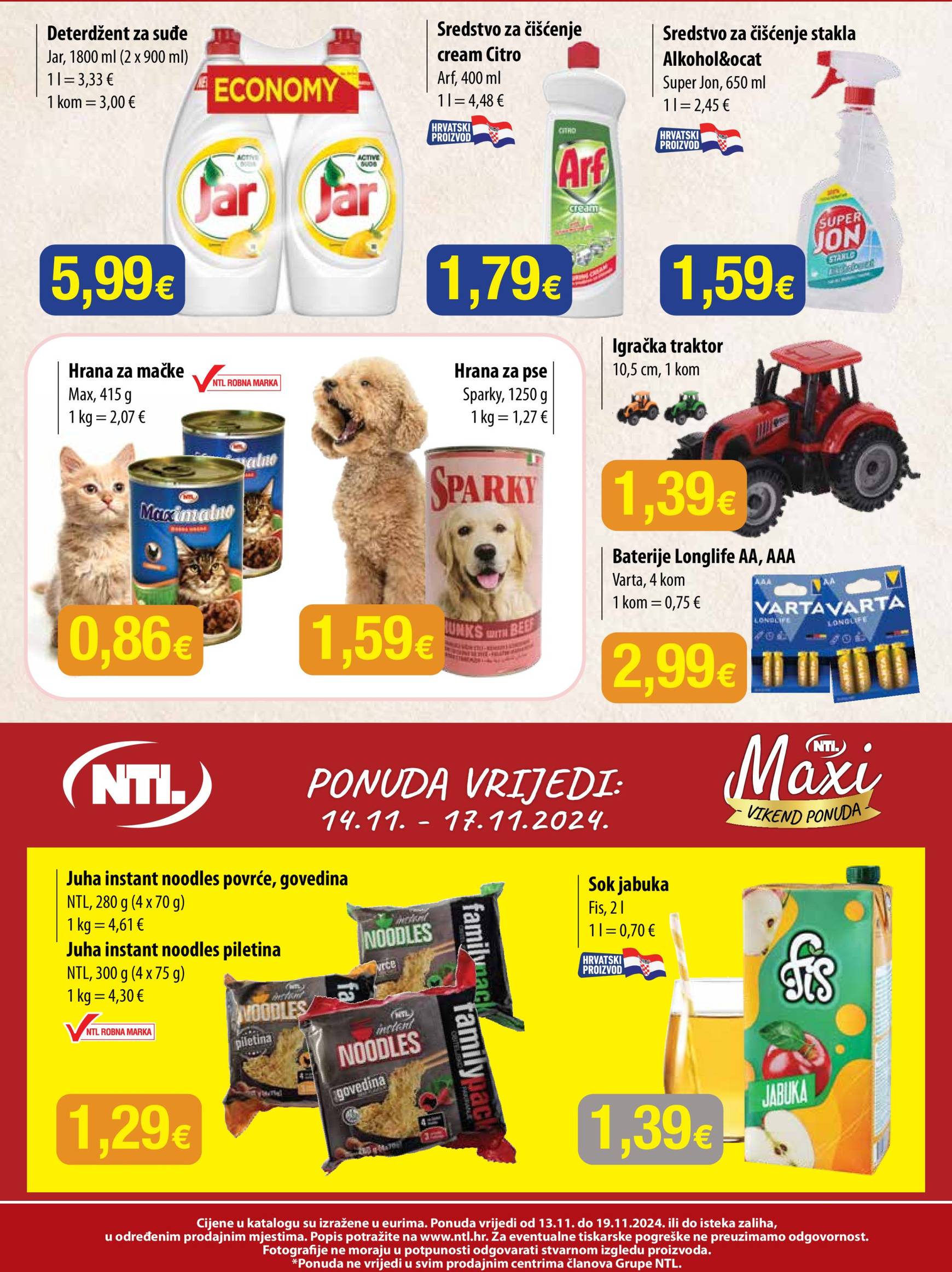 NTL - Maxi tjedna ponuda katalog vrijedi od 13.11. do 19.11. 16