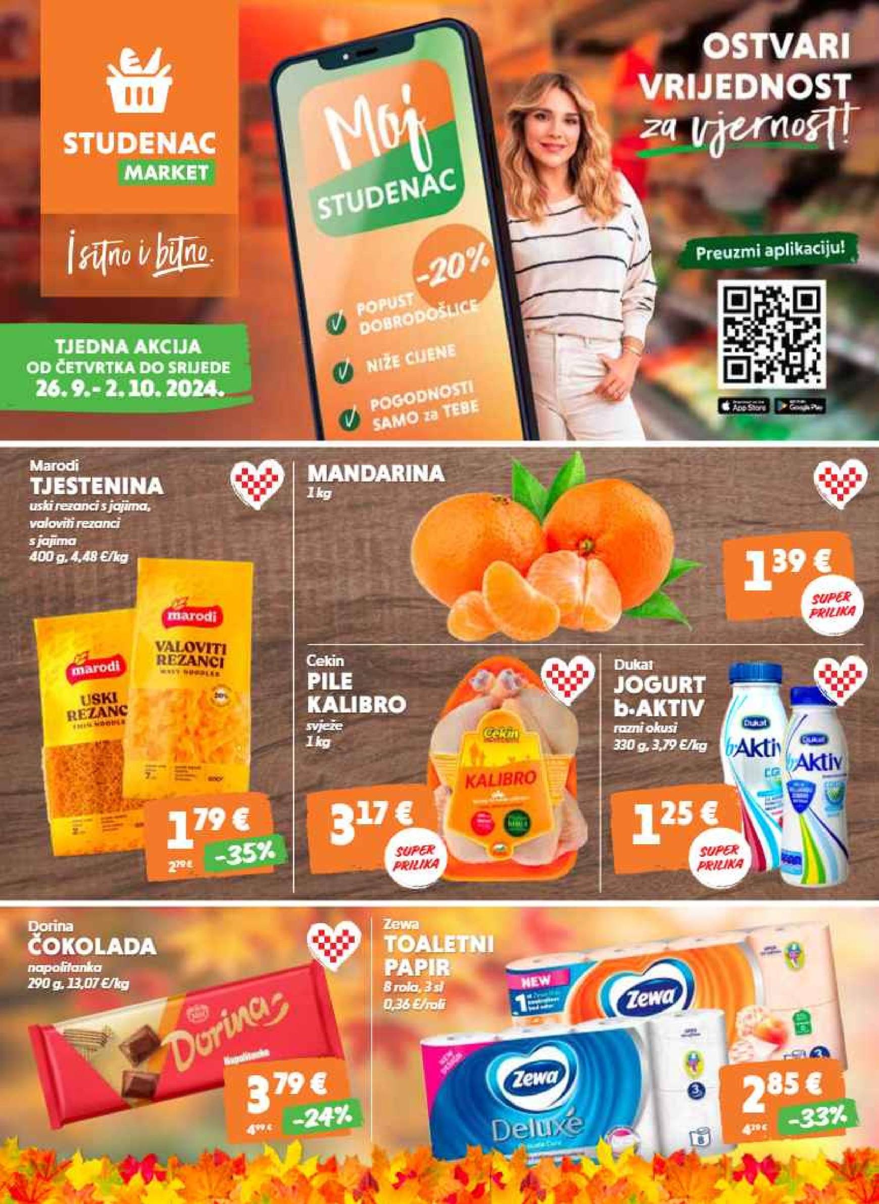 Novi Studenac market katalog vrijedi od 26.09. do 02.10.