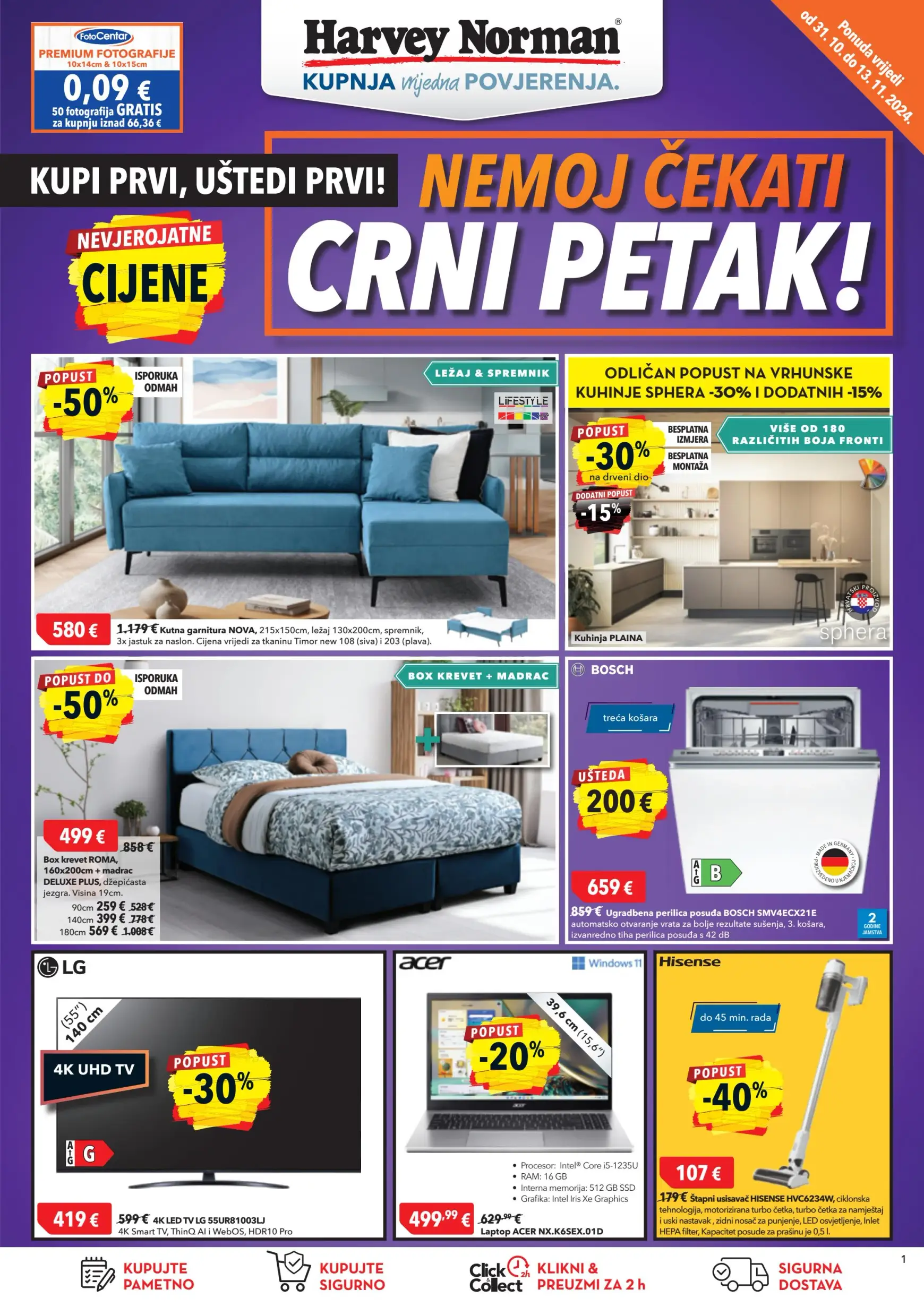 Harvey Norman - Nemoj čekati crni petak! katalog vrijedi od 31.10. do 13.11.