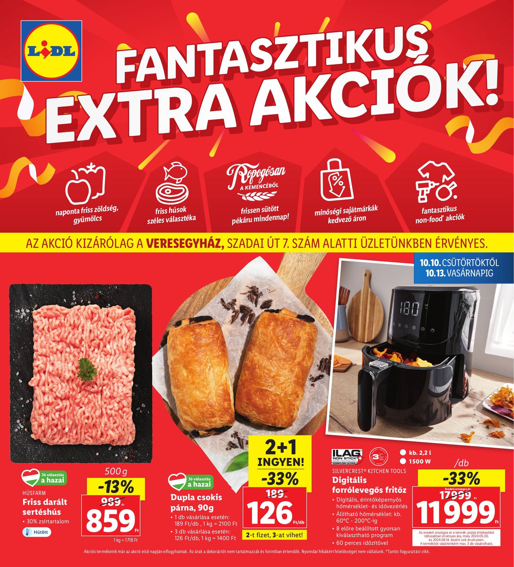 Aktuális újság Lidl - Veresegyház 10.10. - 10.13.