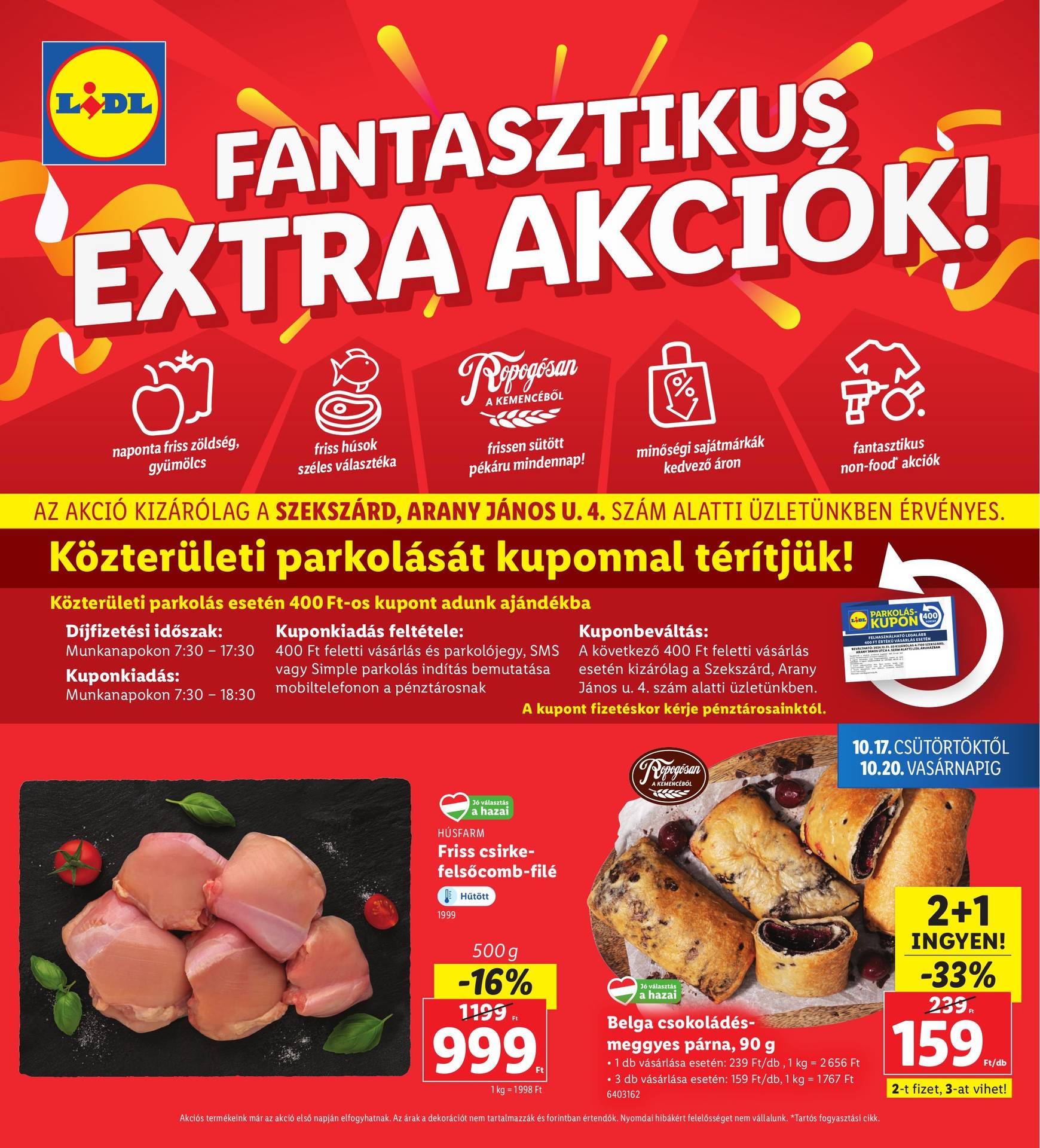 Lidl - Szekszárd akciós újság, érvényes 10.17. - 10.20.