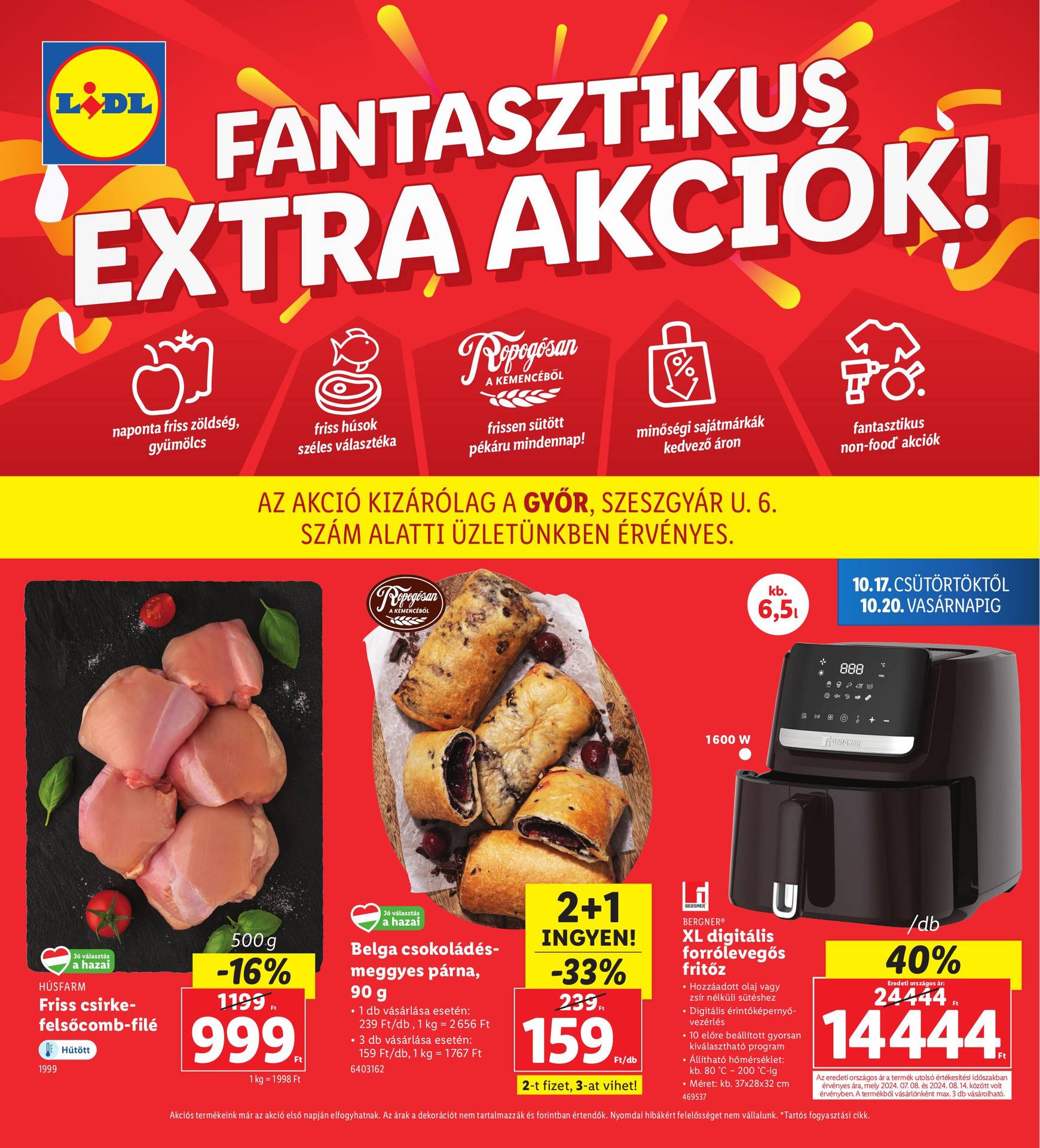 Lidl - Győr akciós újság, érvényes 10.17. - 10.20.