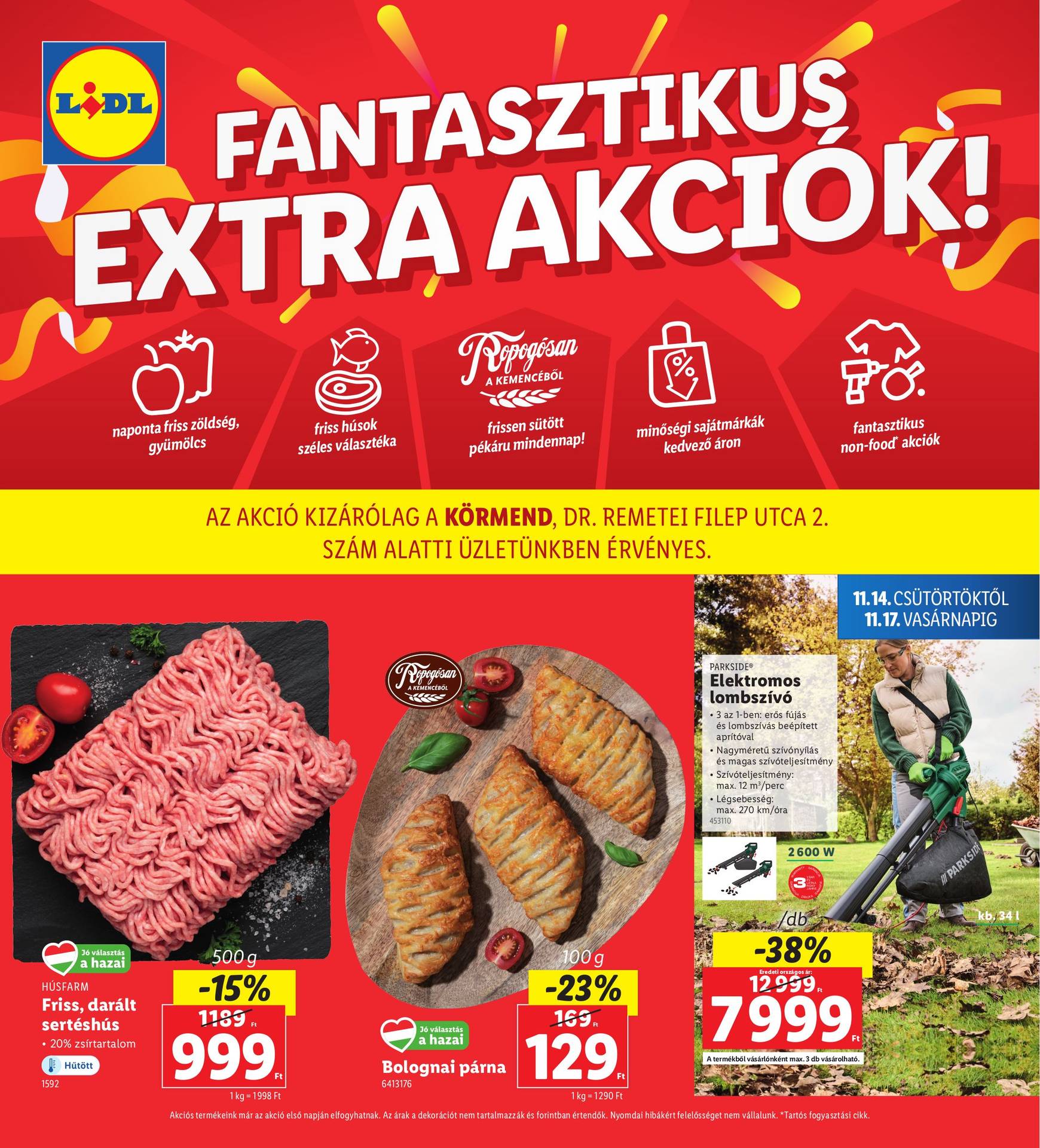 Lidl - Körmend akciós újság, érvényes 11.14. - 11.17.