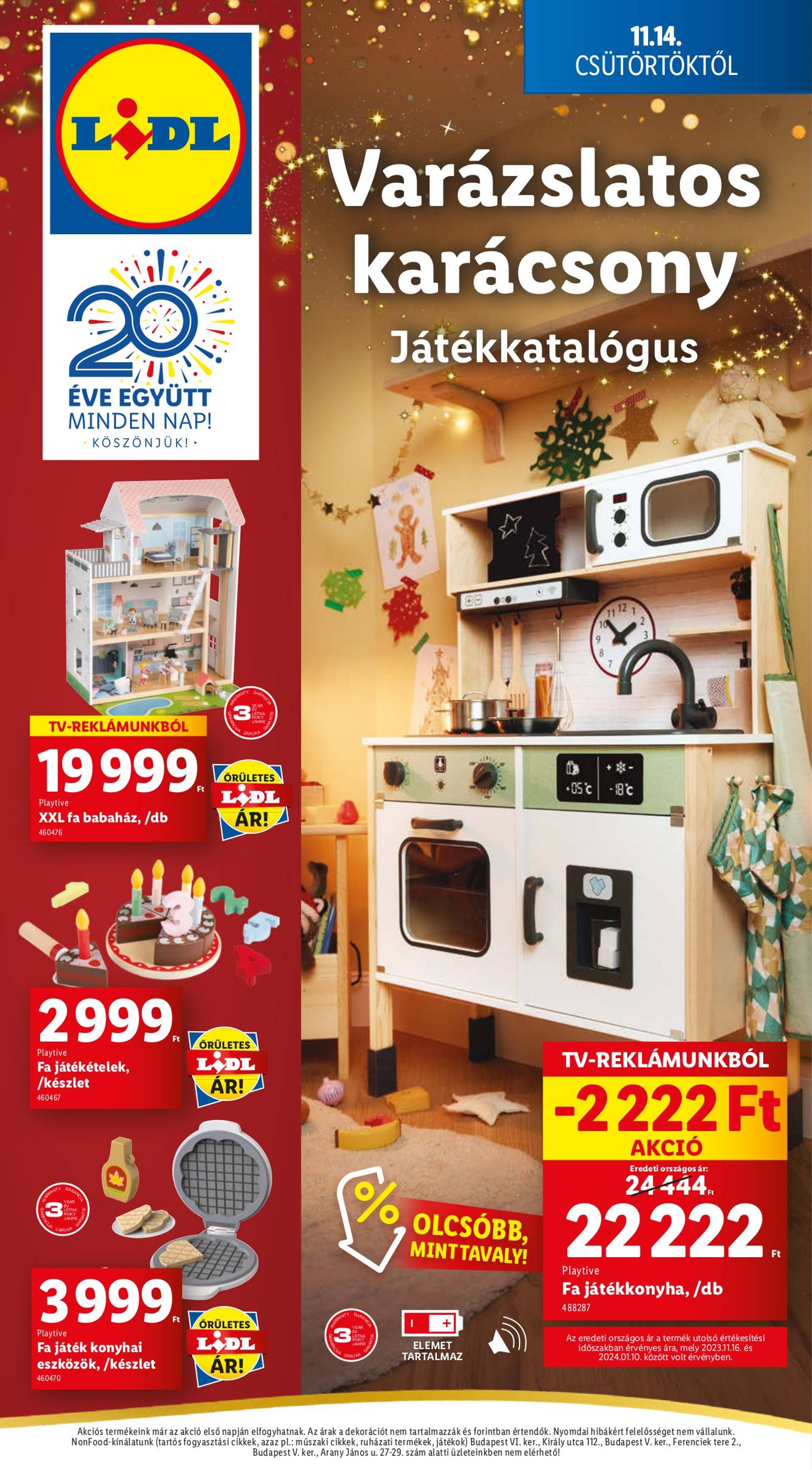 Lidl - Varázslatos karácsony akciós újság, érvényes 11.14. - 11.20.