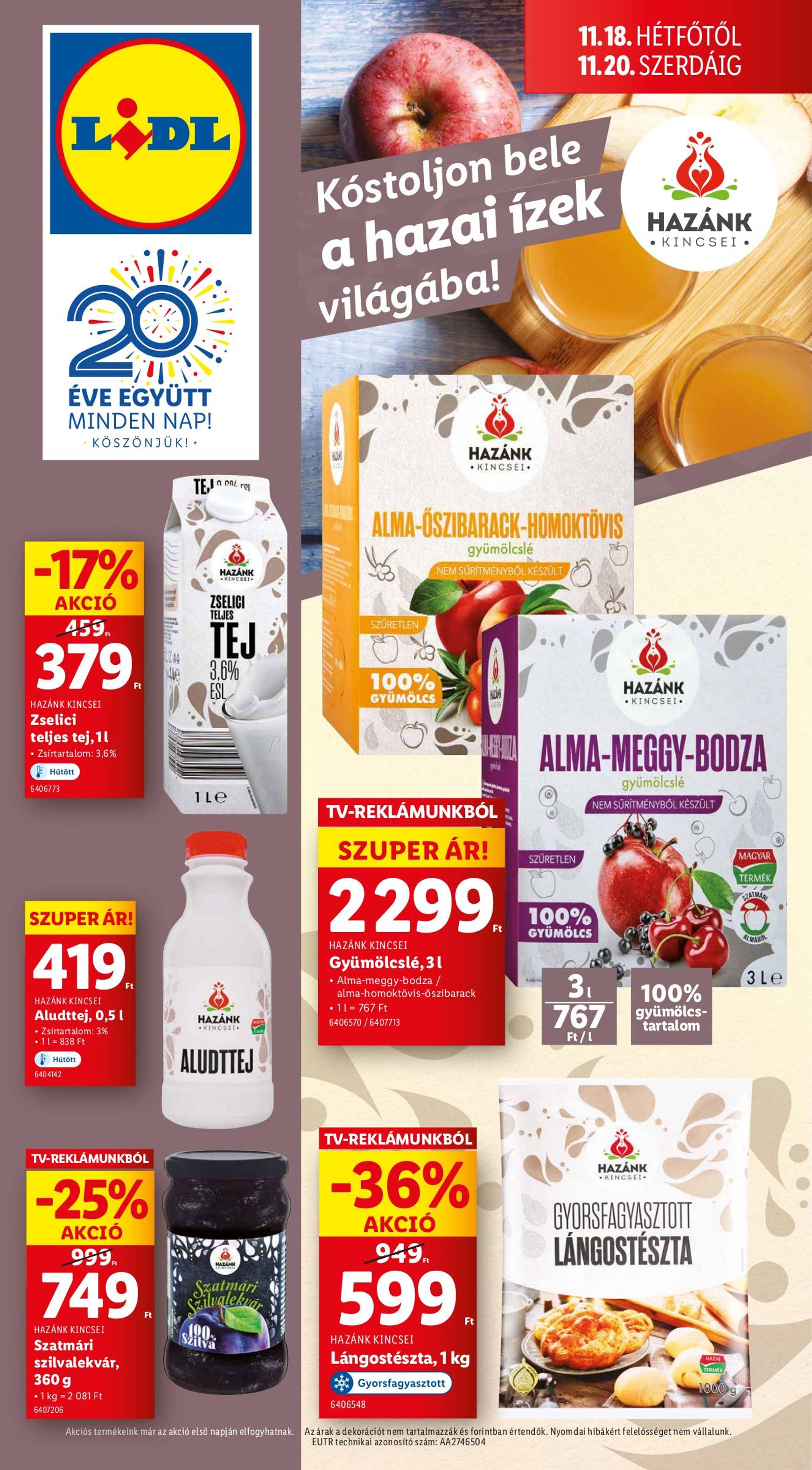 Lidl akciós újság, érvényes 11.14. - 11.20. 60