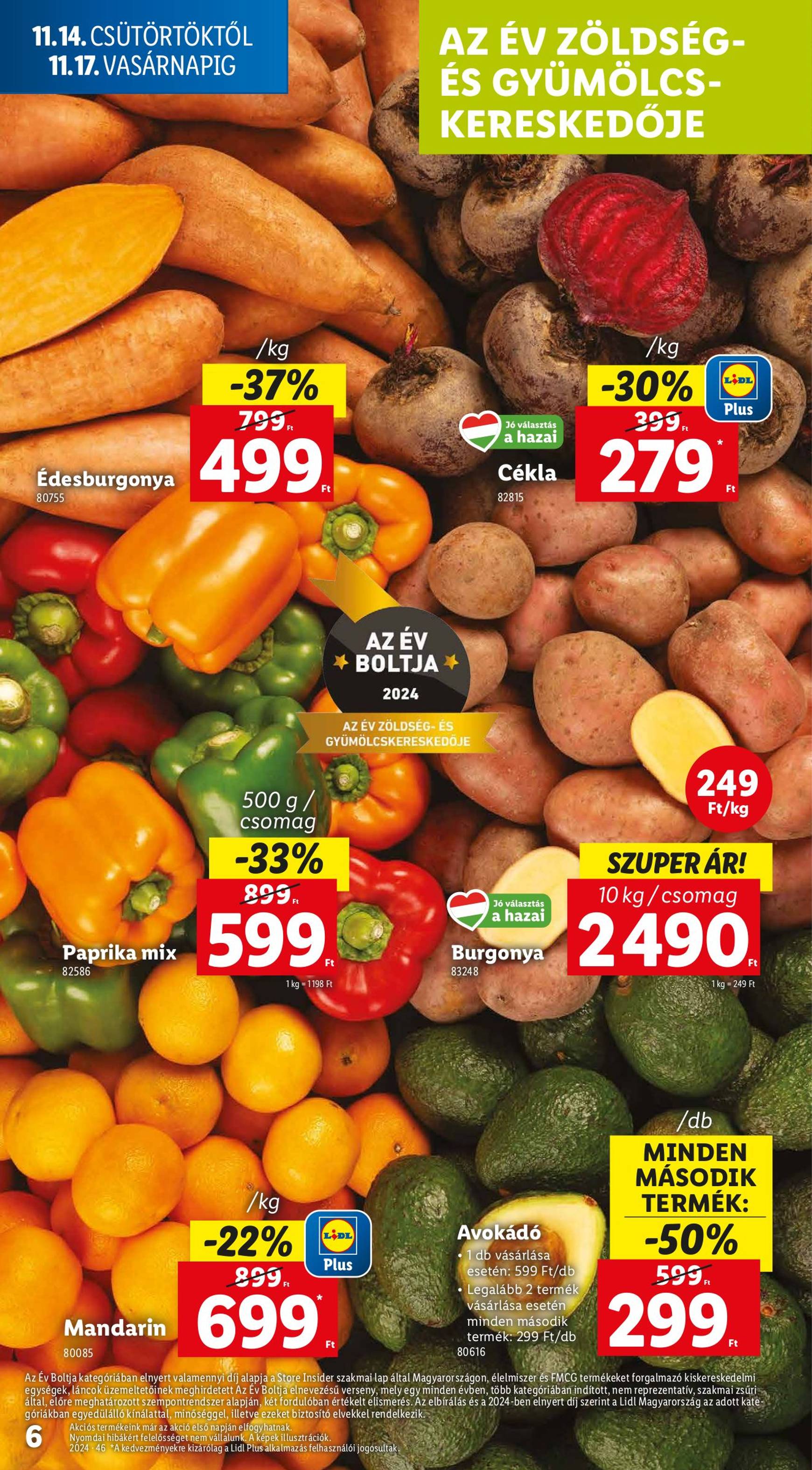 Lidl akciós újság, érvényes 11.14. - 11.20. 6