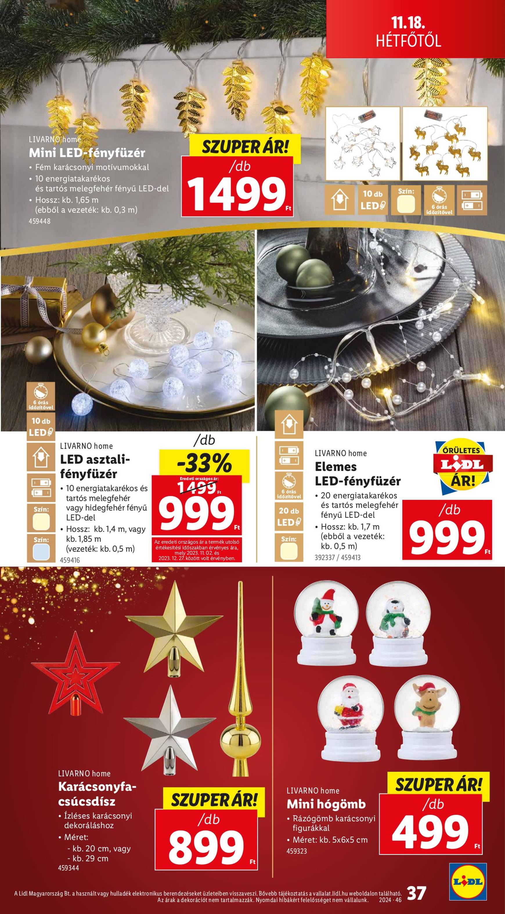 Lidl akciós újság, érvényes 11.14. - 11.20. 37