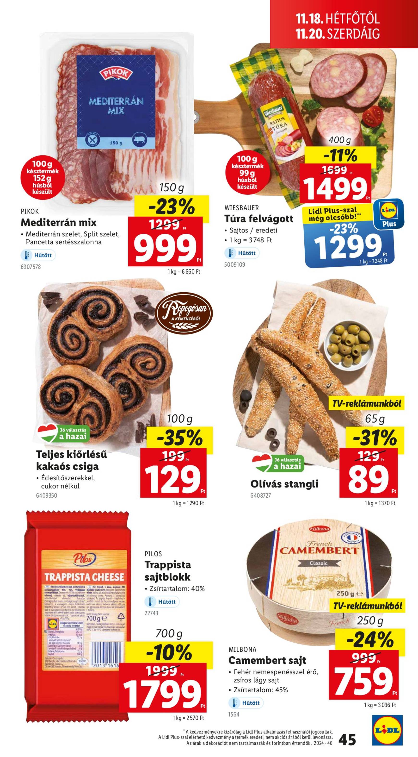 Lidl akciós újság, érvényes 11.14. - 11.20. 45