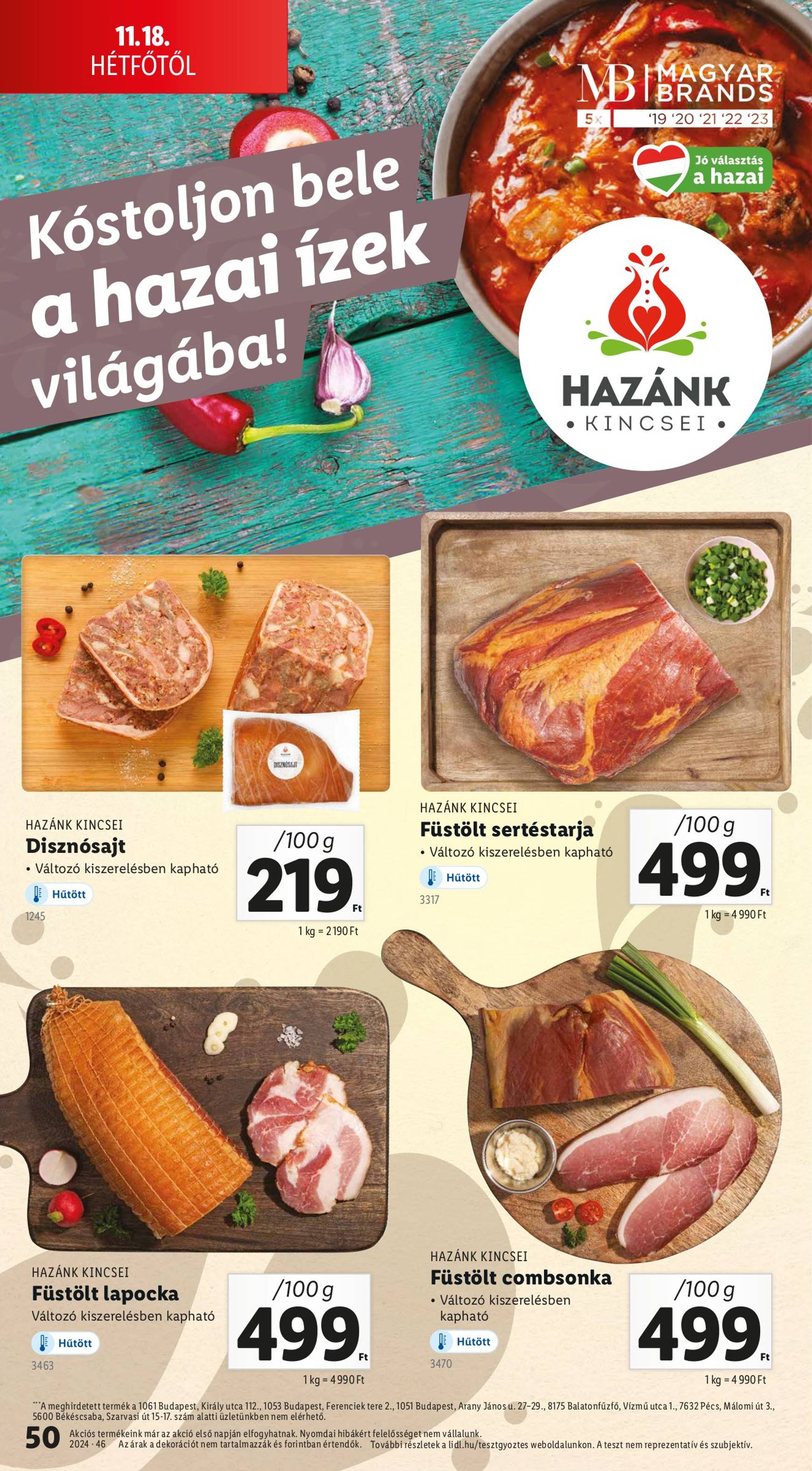 Lidl akciós újság, érvényes 11.14. - 11.20. 50