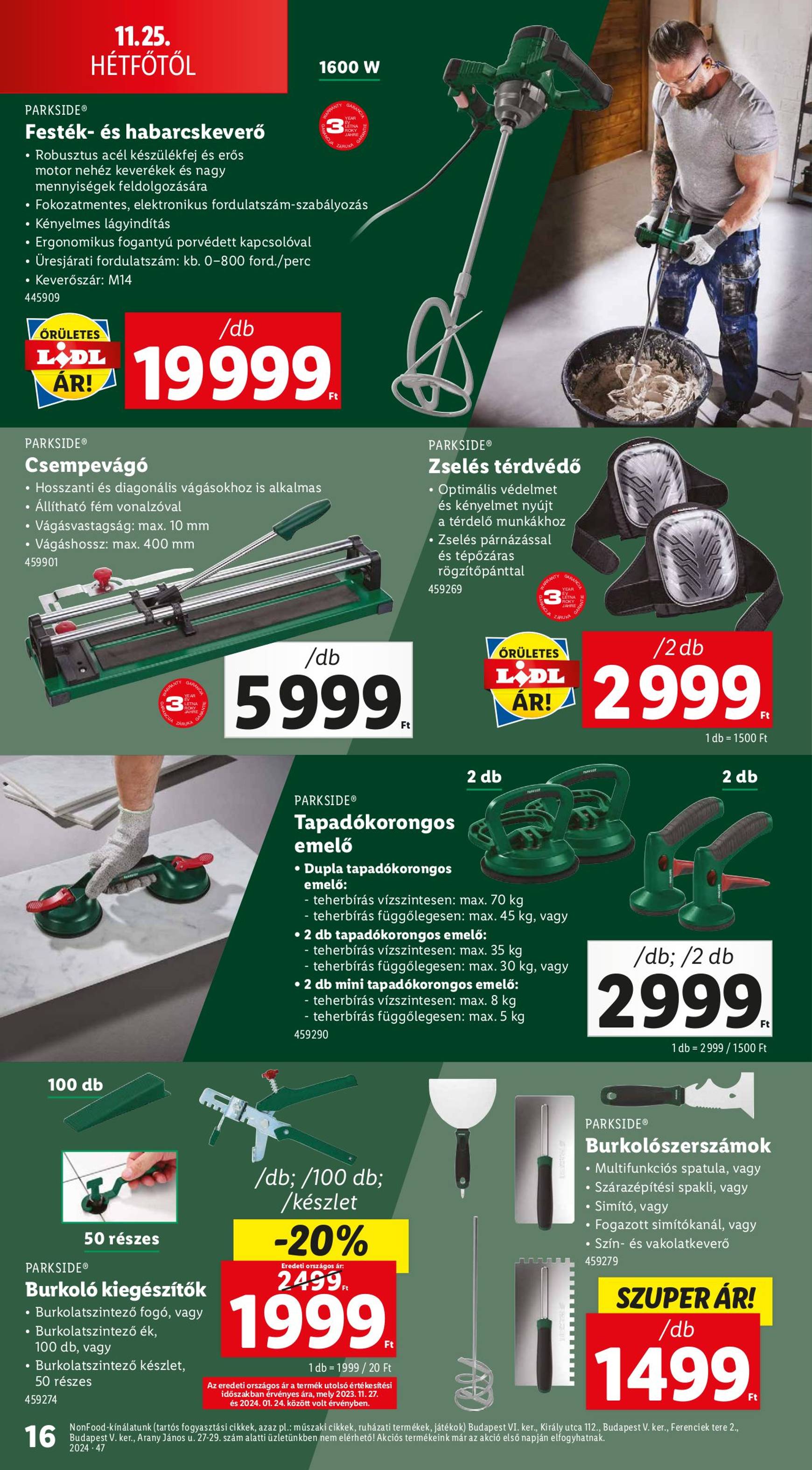 Lidl - Black Friday akciós újság, érvényes 11.21. - 11.27. 16