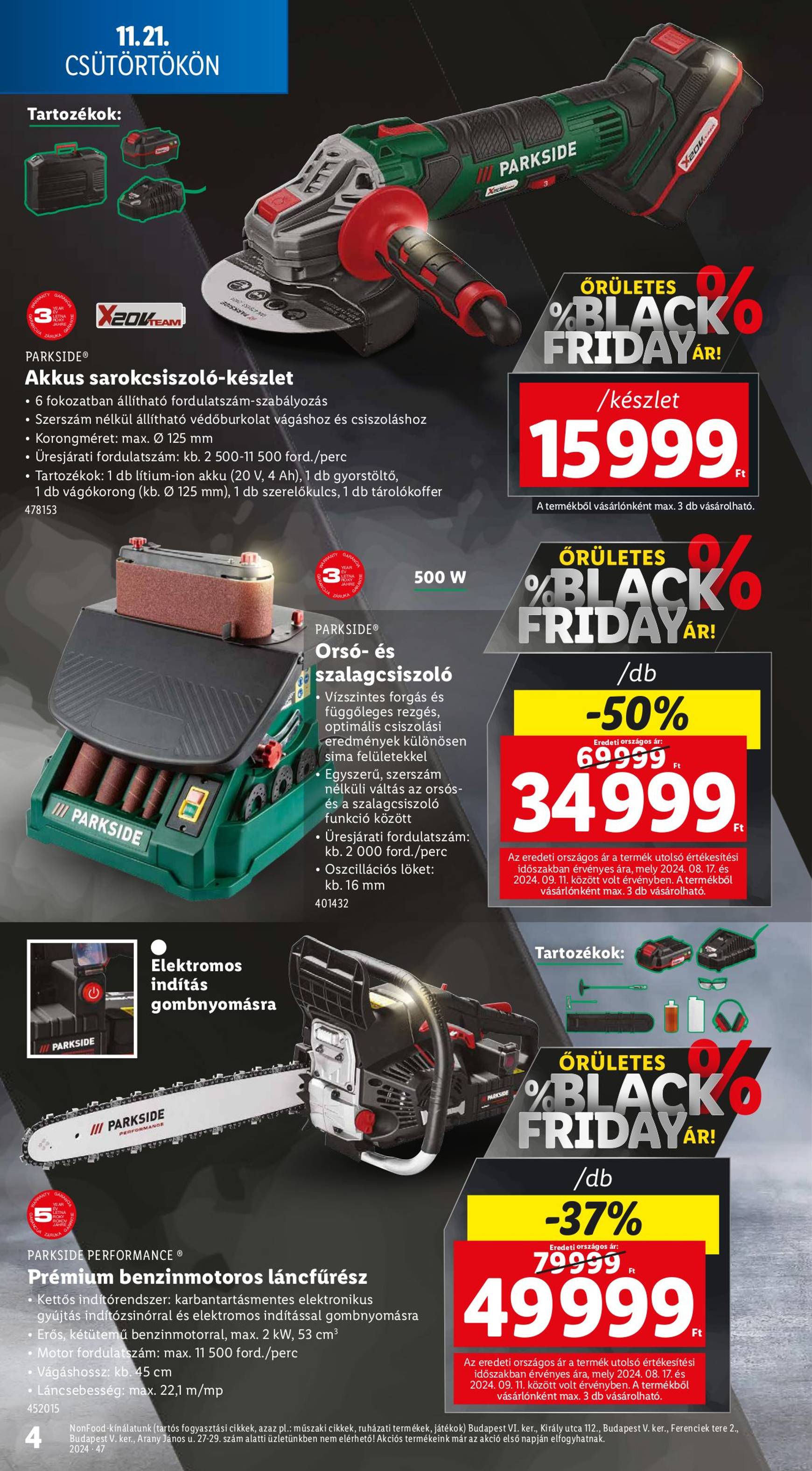 Lidl - Black Friday akciós újság, érvényes 11.21. - 11.27. 4