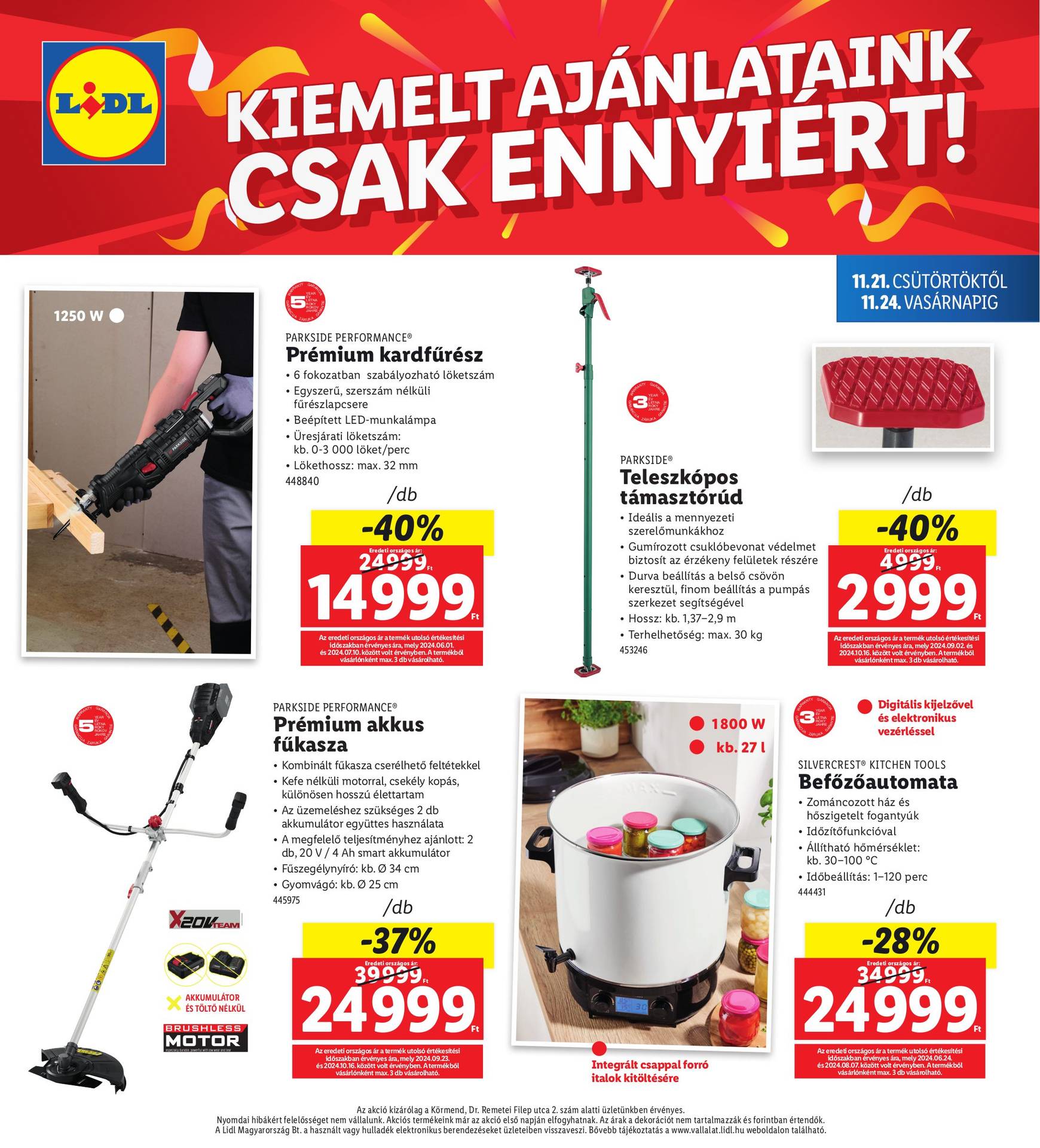 Lidl - Körmend akciós újság, érvényes 11.21. - 11.24. 4