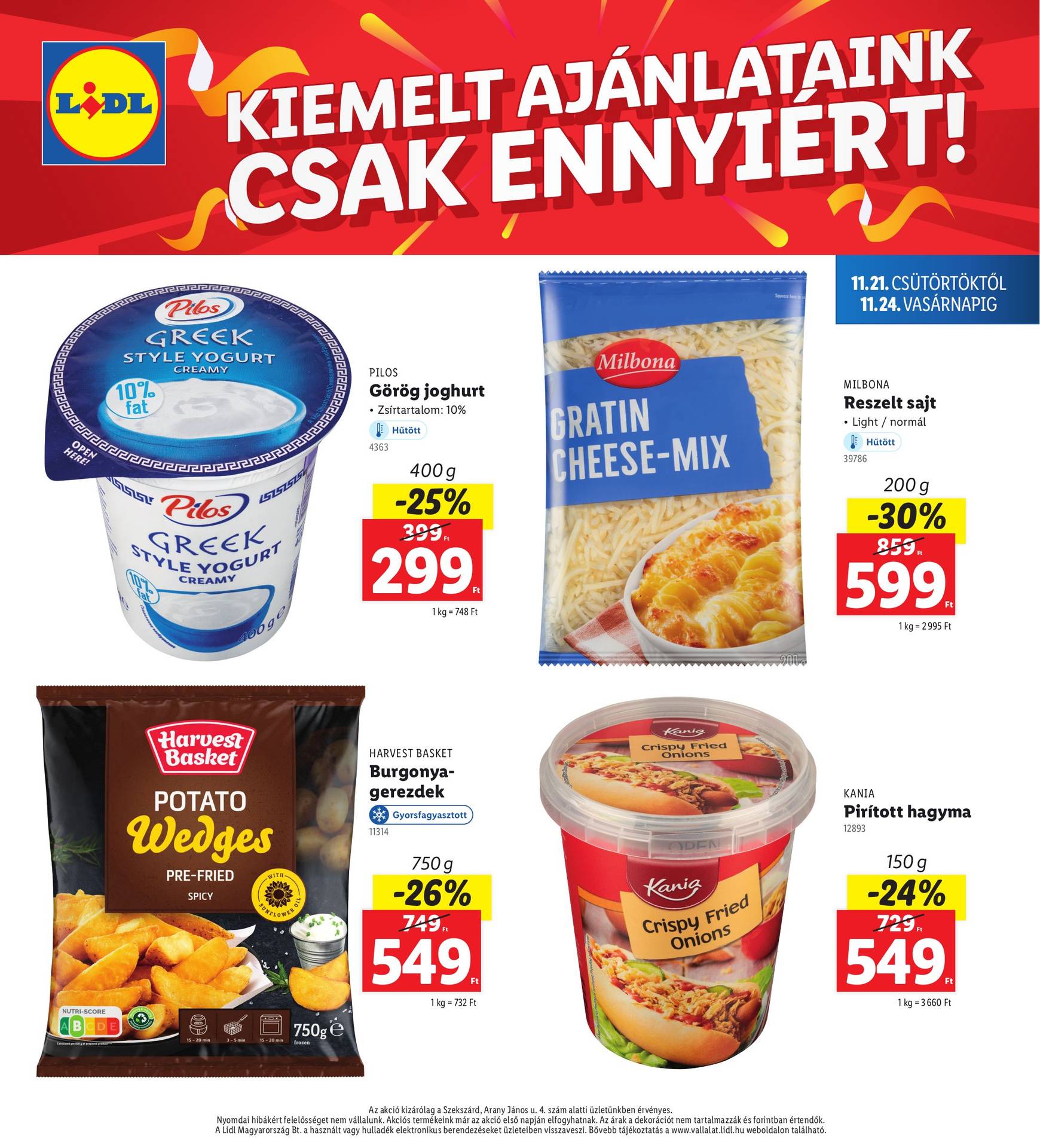 Lidl - Szekszárd akciós újság, érvényes 11.21. - 11.24. 4