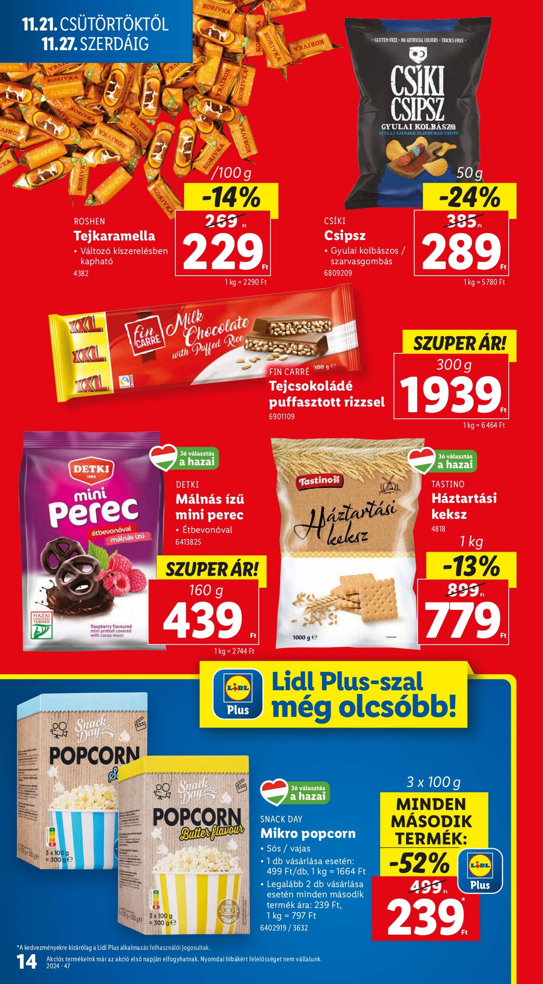 Lidl akciós újság, érvényes 11.21. - 11.27. 14