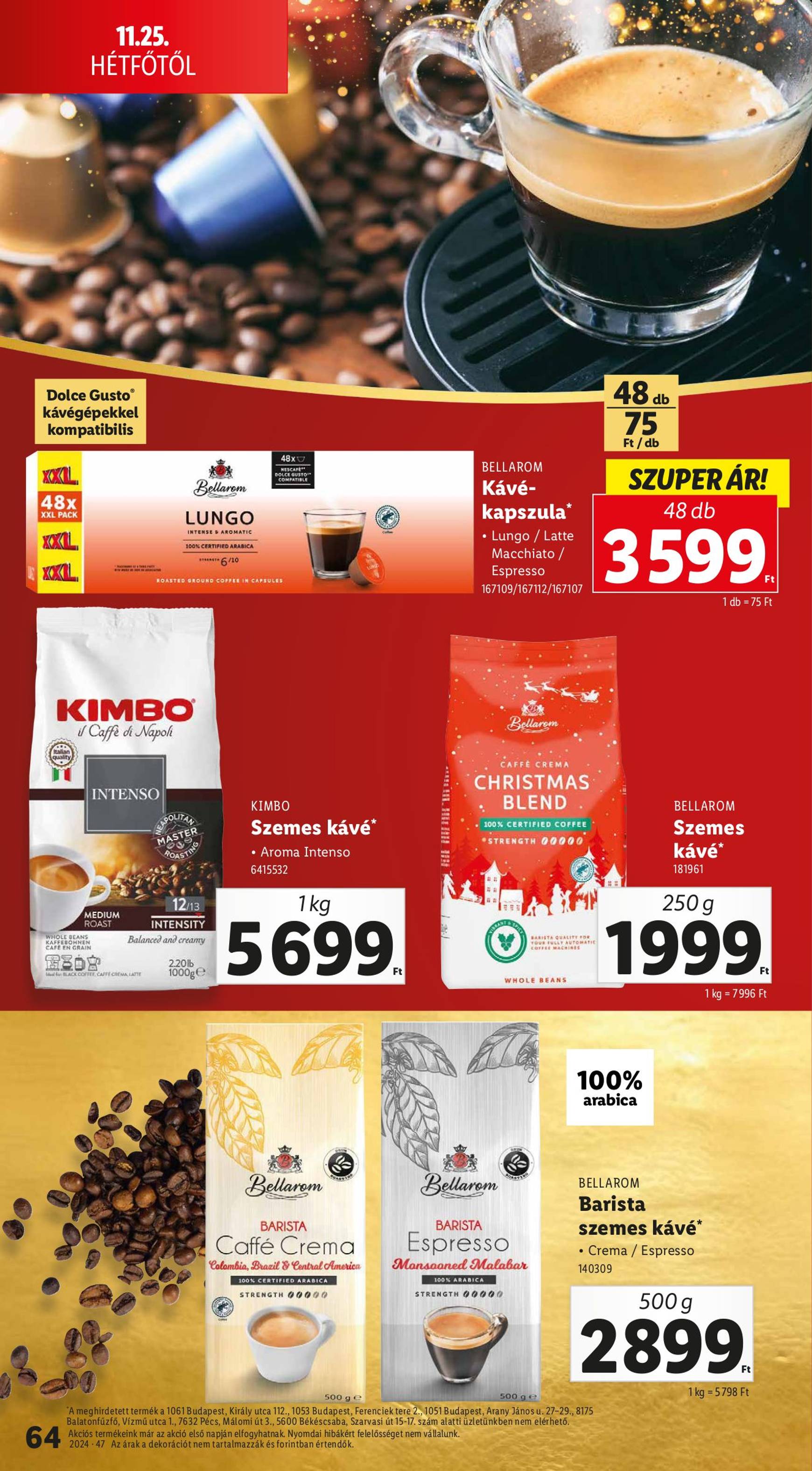 Lidl akciós újság, érvényes 11.21. - 11.27. 64