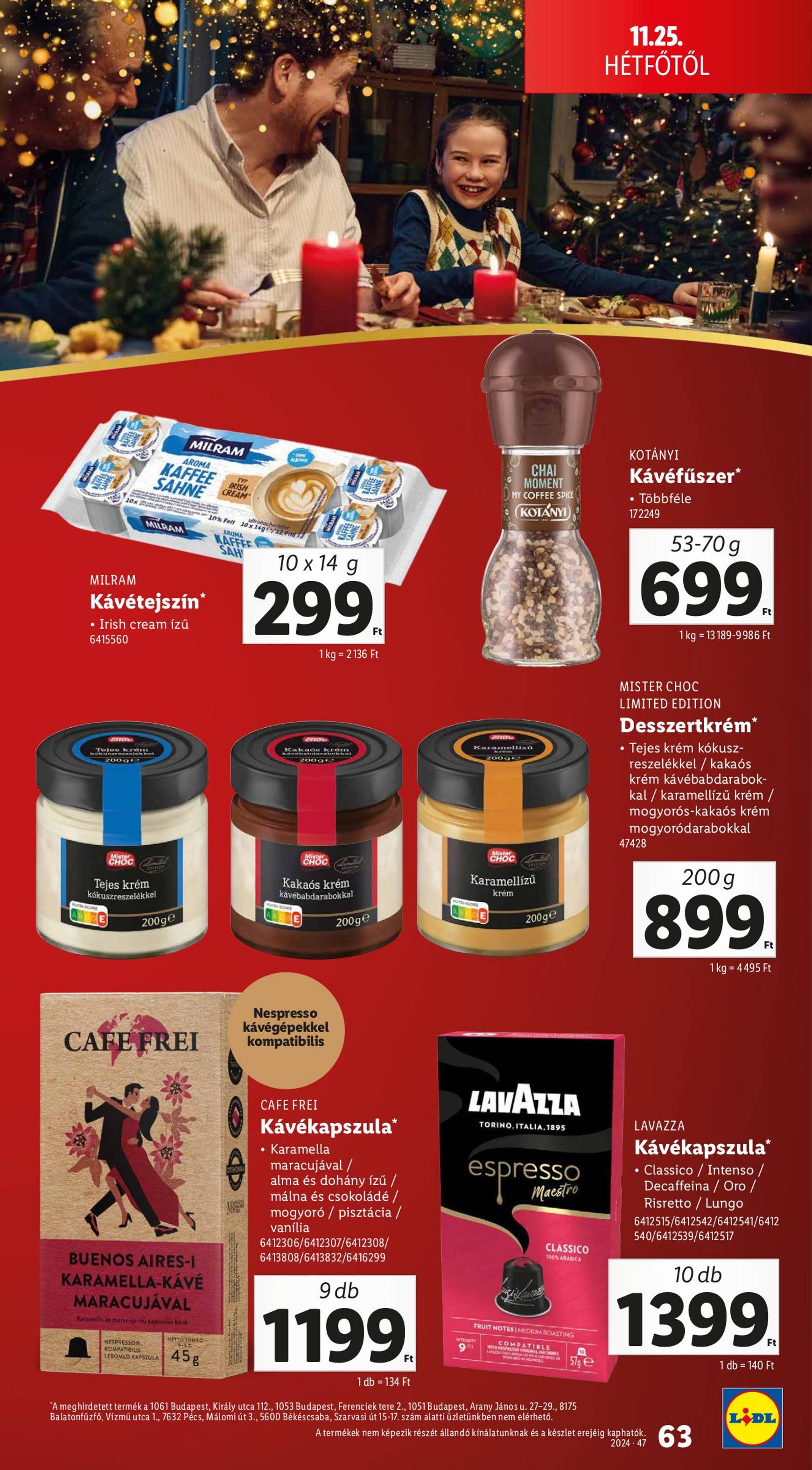 Lidl akciós újság, érvényes 11.21. - 11.27. 63