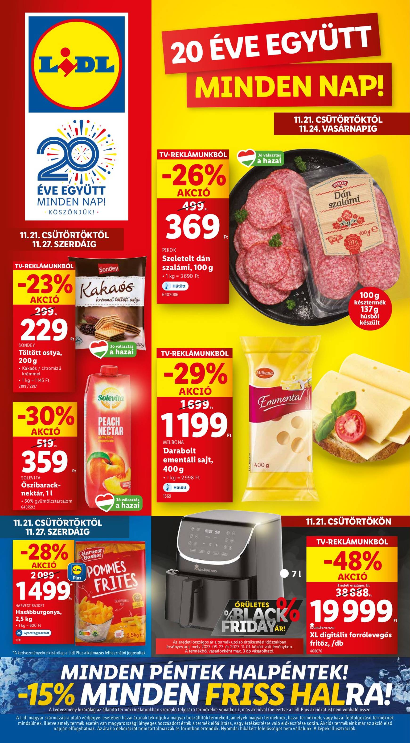 Lidl akciós újság, érvényes 11.21. - 11.27.