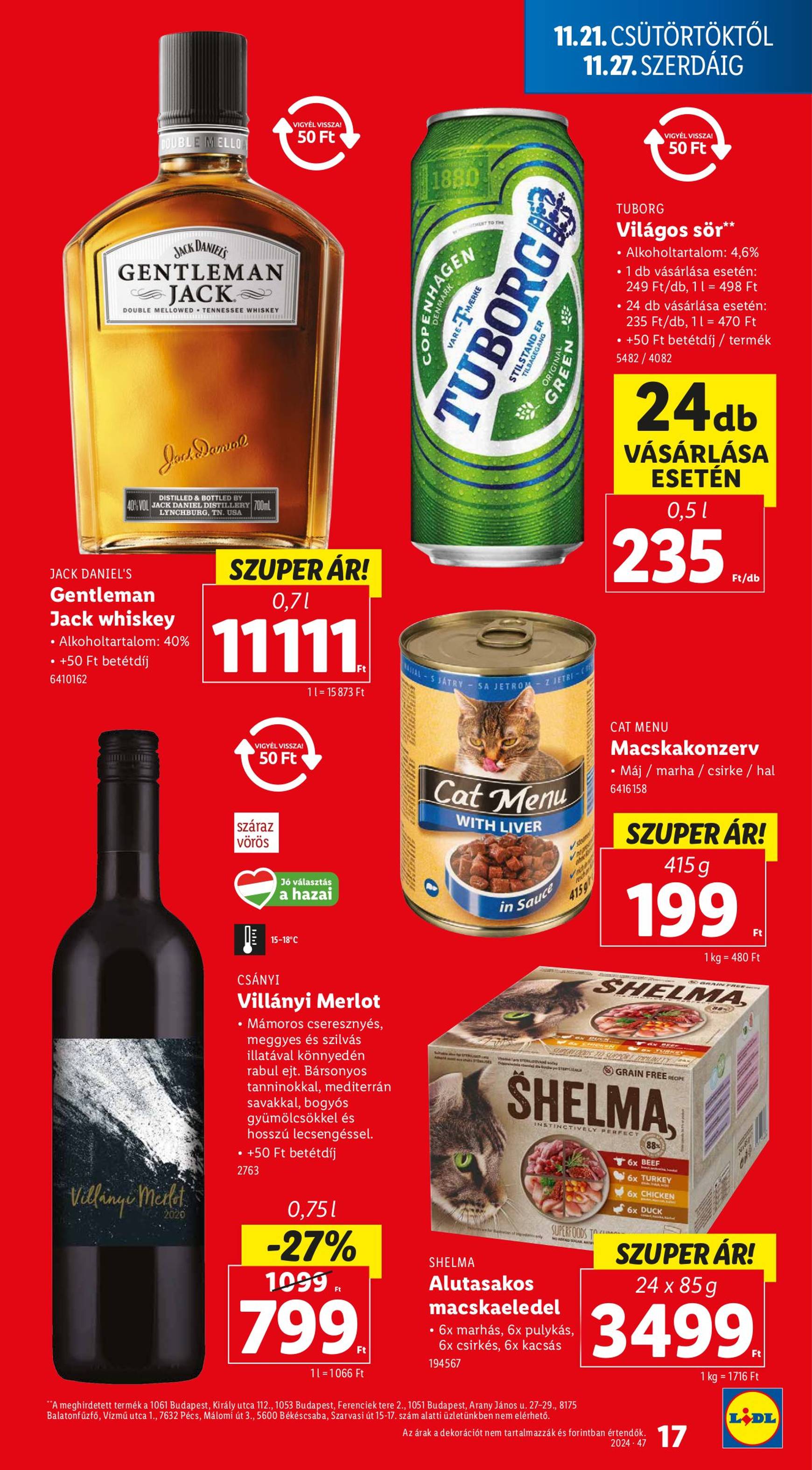 Lidl akciós újság, érvényes 11.21. - 11.27. 17