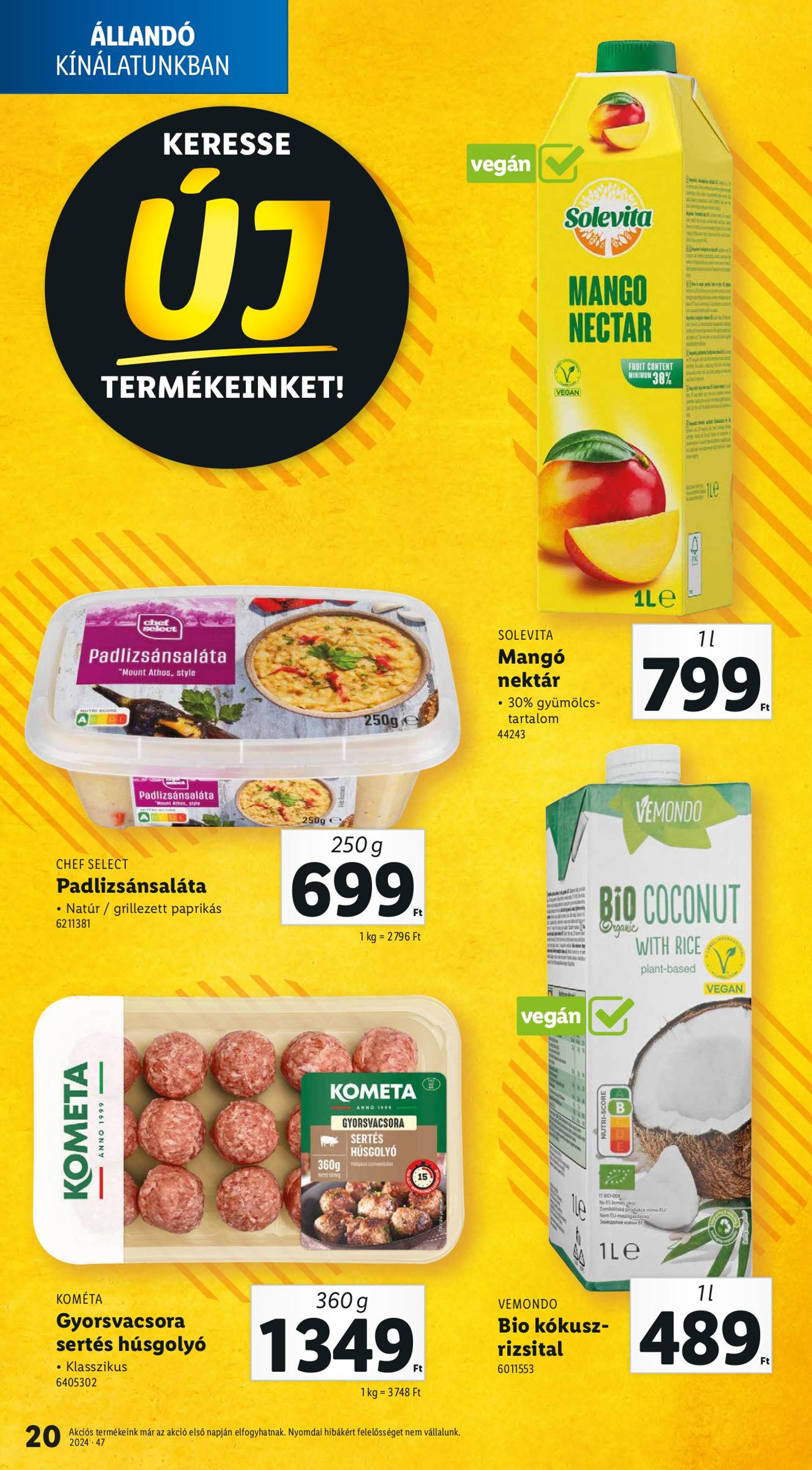 Lidl akciós újság, érvényes 11.21. - 11.27. 20