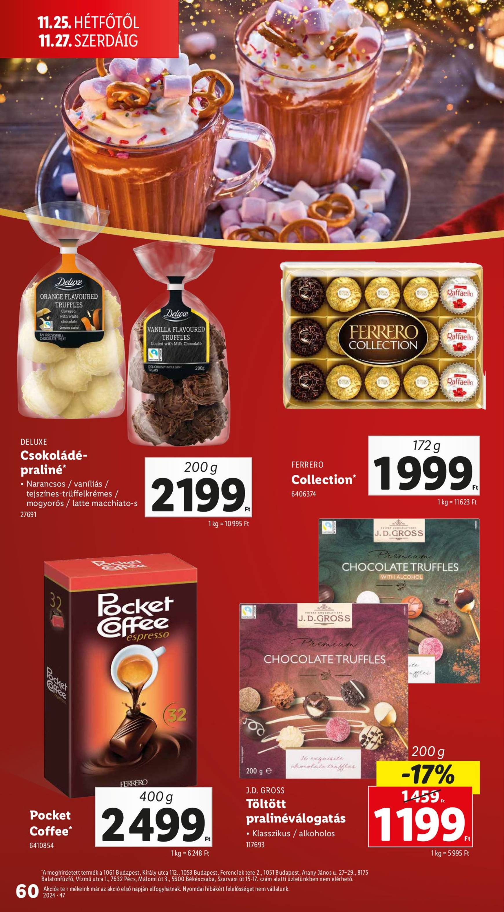 Lidl akciós újság, érvényes 11.21. - 11.27. 60