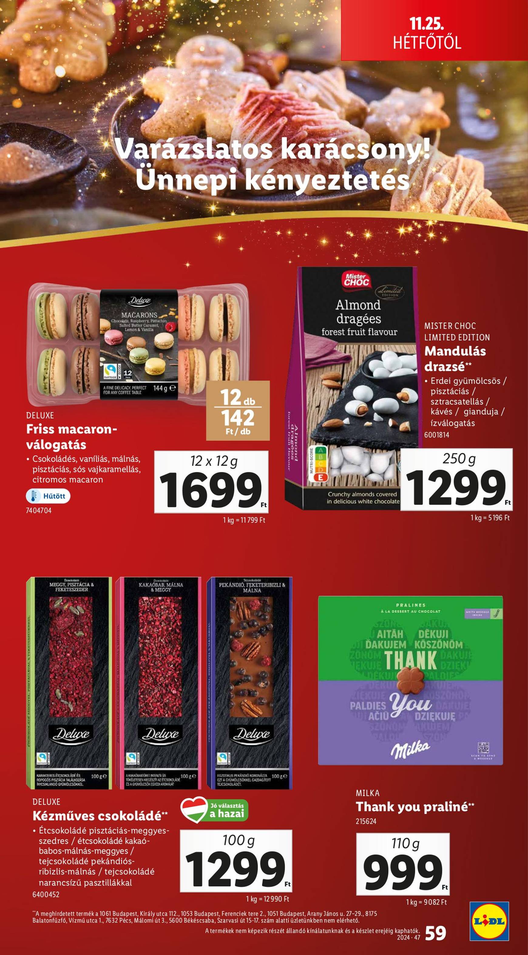 Lidl akciós újság, érvényes 11.21. - 11.27. 59