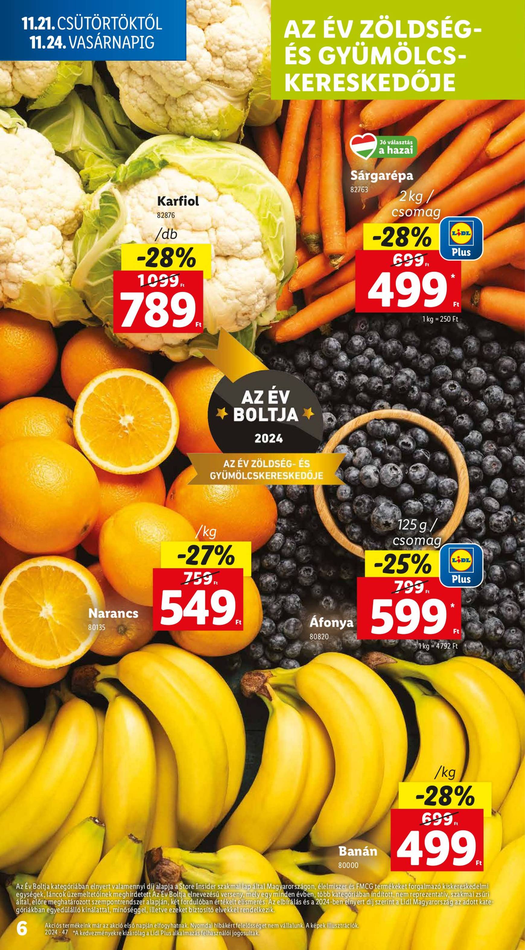 Lidl akciós újság, érvényes 11.21. - 11.27. 6