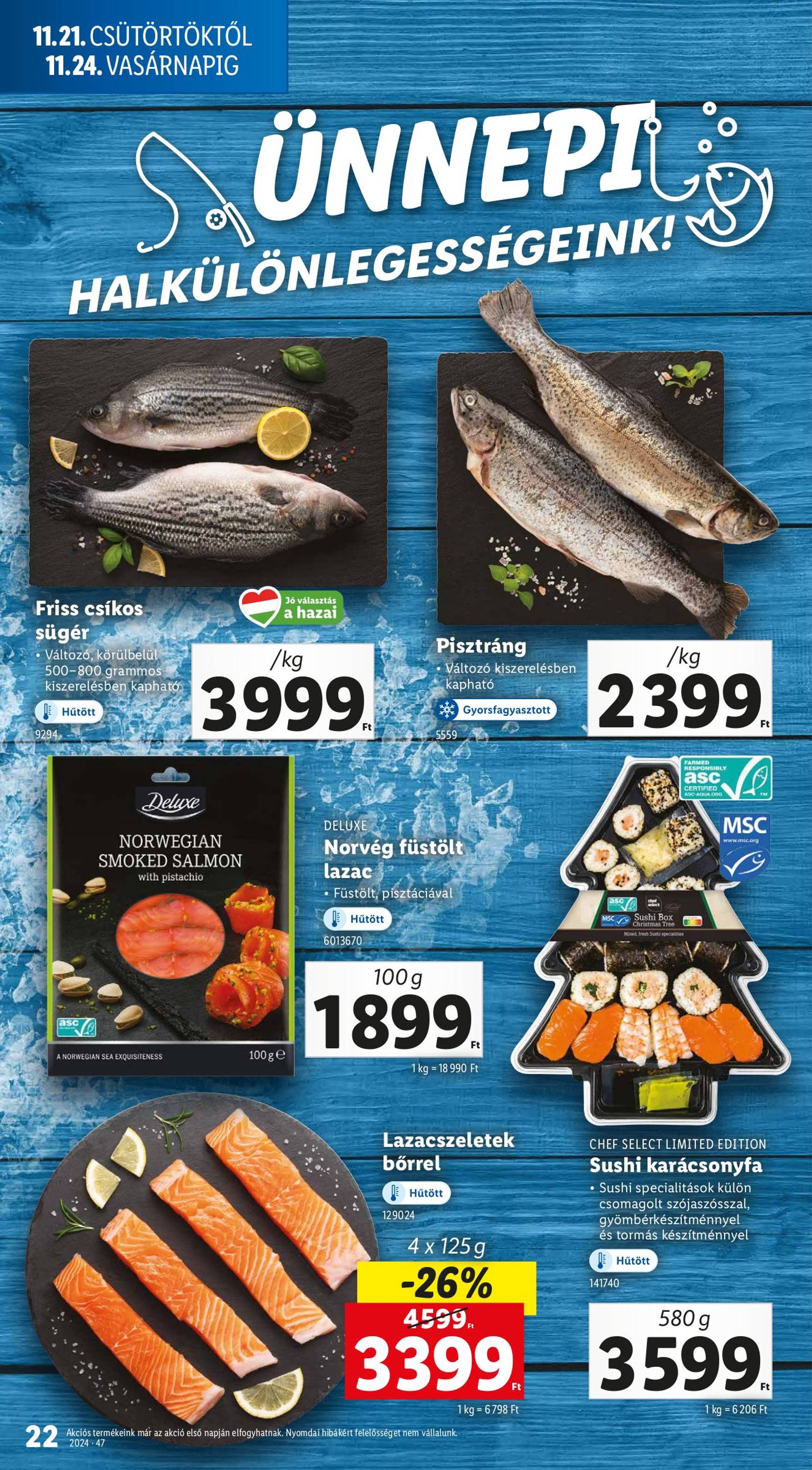 Lidl akciós újság, érvényes 11.21. - 11.27. 22