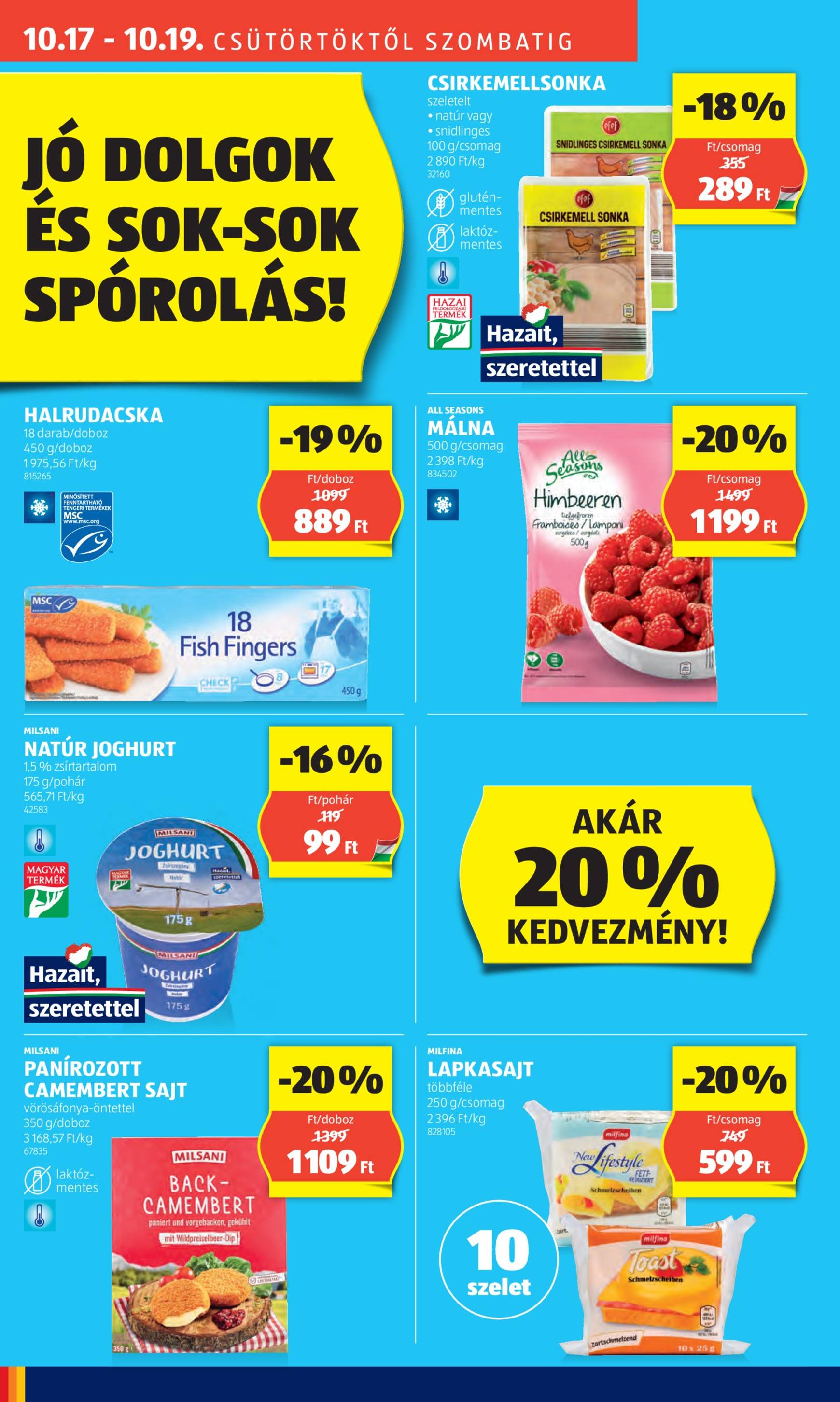 Aldi - Üzletnyitás: Kecskemét, akciós újság, érvényes 10.17. - 10.19. 2