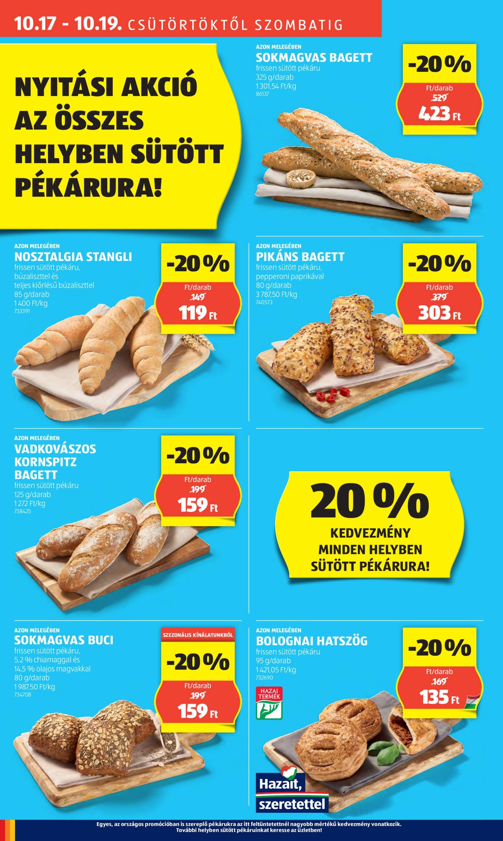 Aldi - Üzletnyitás: Kecskemét, akciós újság, érvényes 10.17. - 10.19. 6