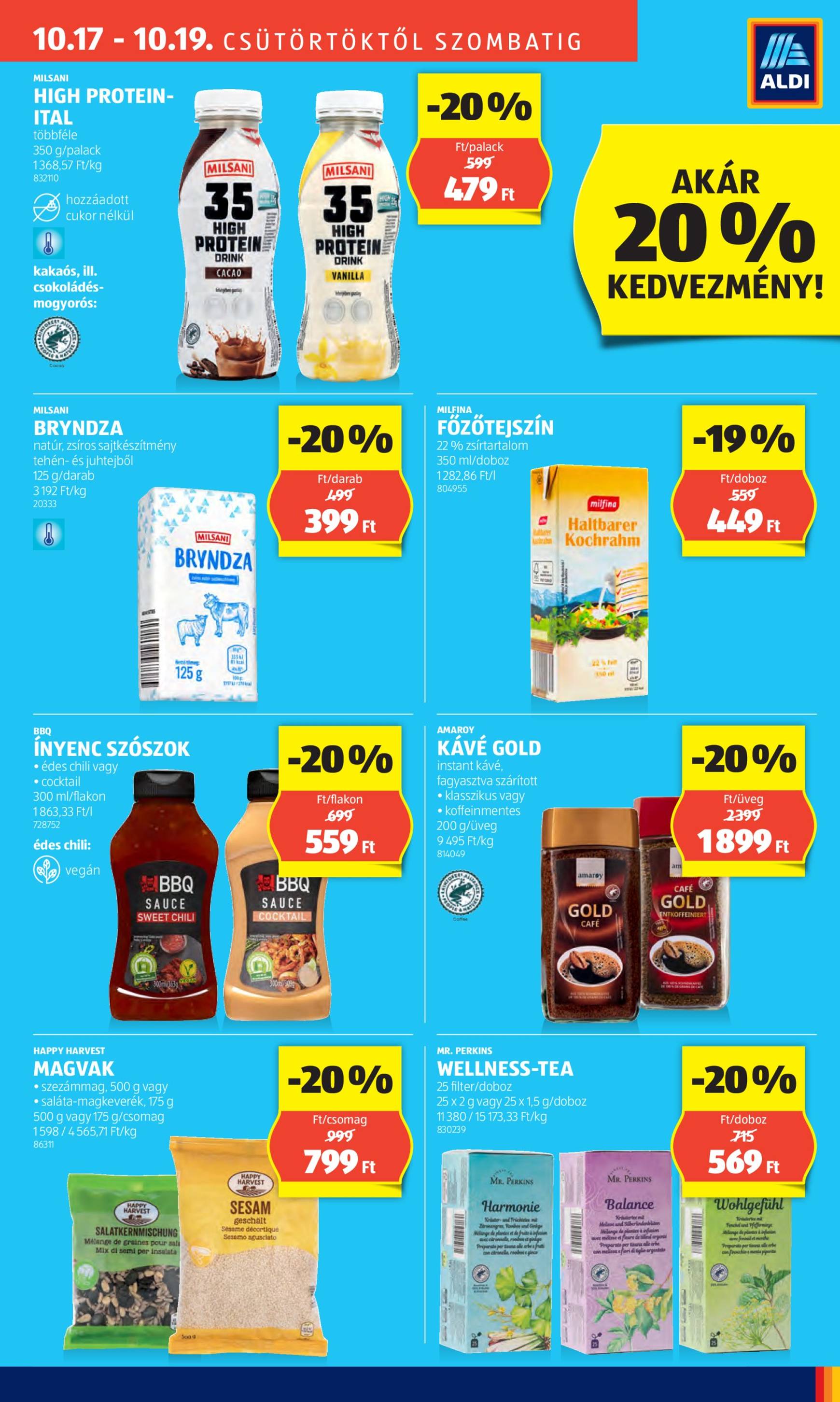 Aldi - Üzletnyitás: Kecskemét, akciós újság, érvényes 10.17. - 10.19. 3