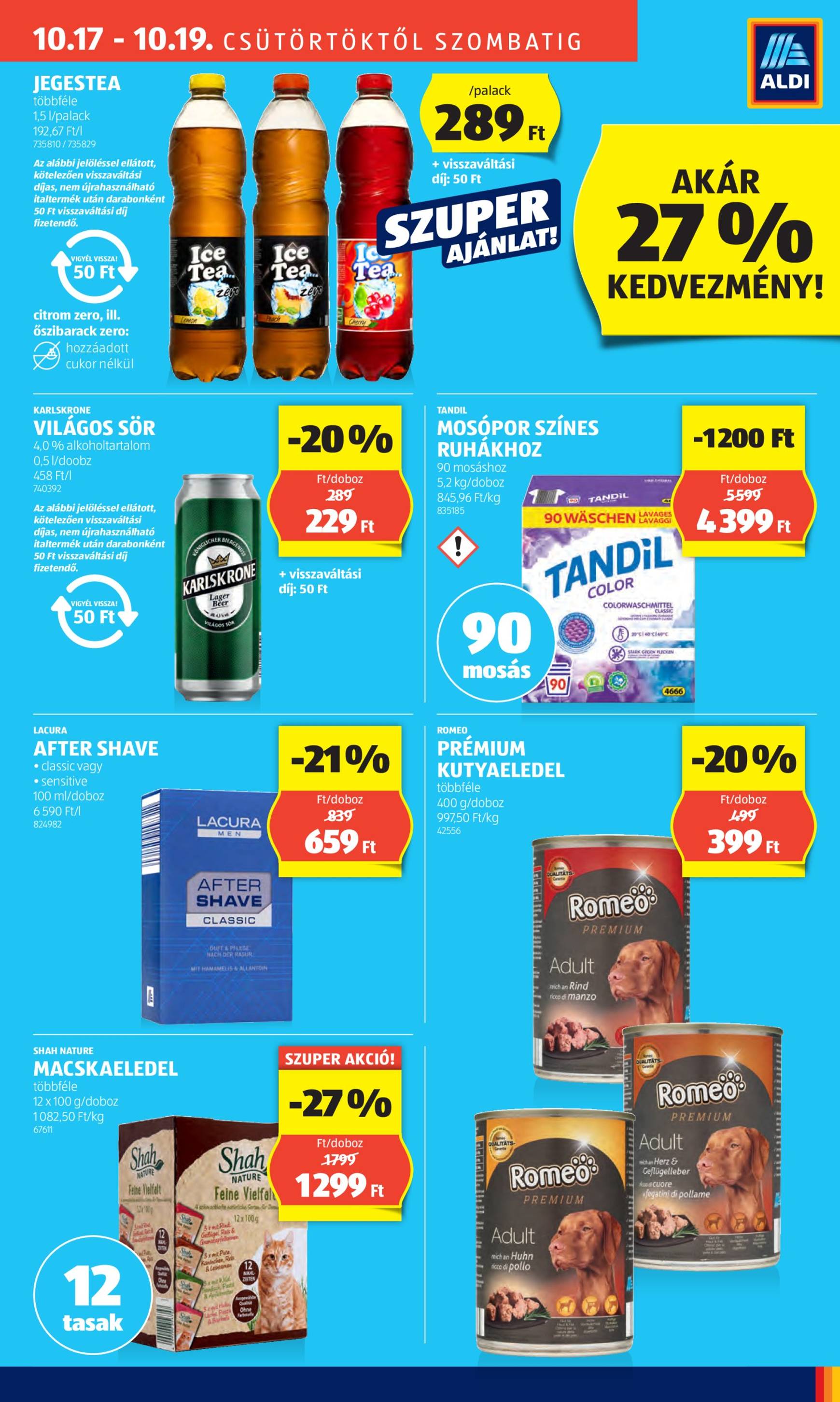 Aldi - Üzletnyitás: Kecskemét, akciós újság, érvényes 10.17. - 10.19. 5