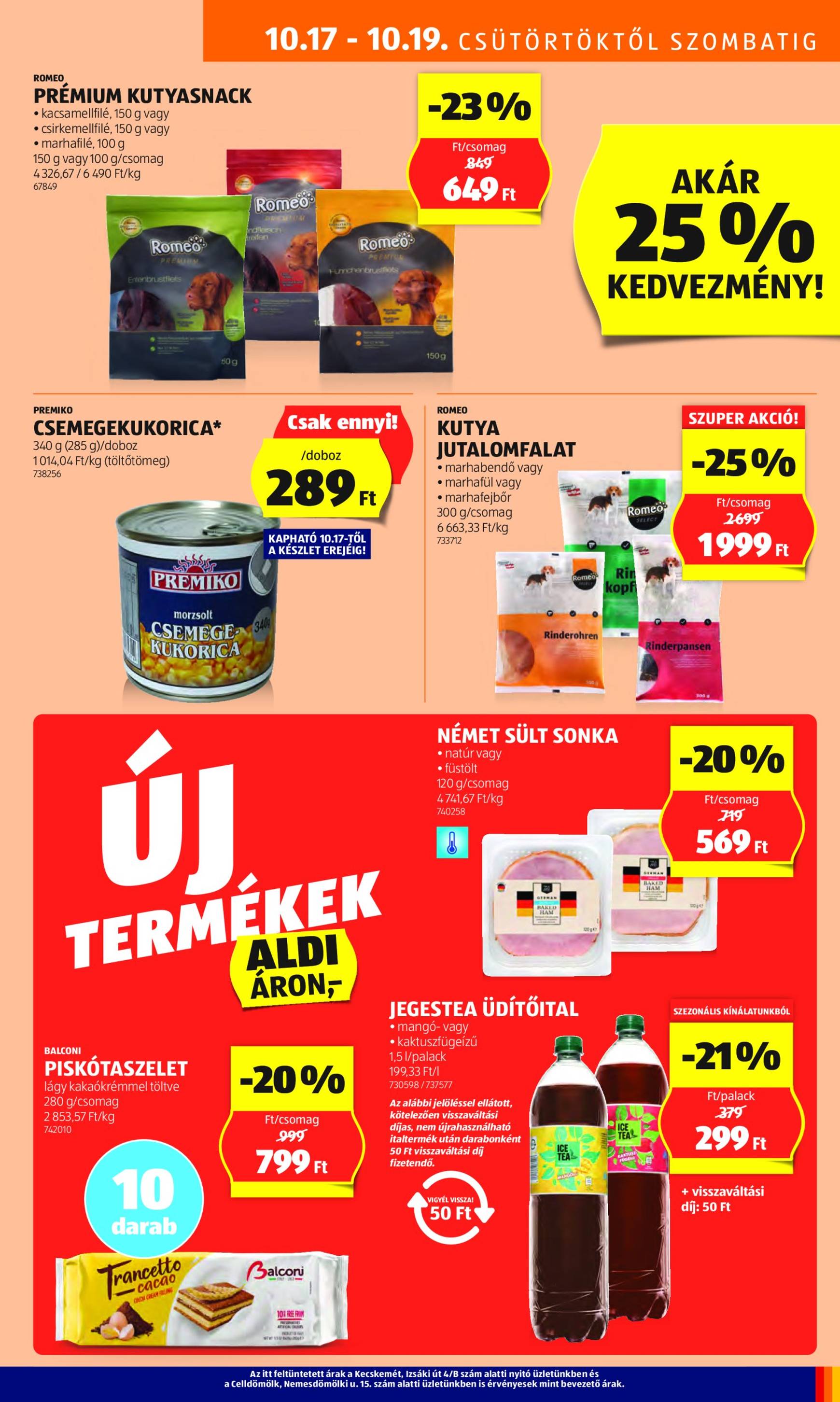 Aldi akciós újság, érvényes 10.17. - 10.22. 11