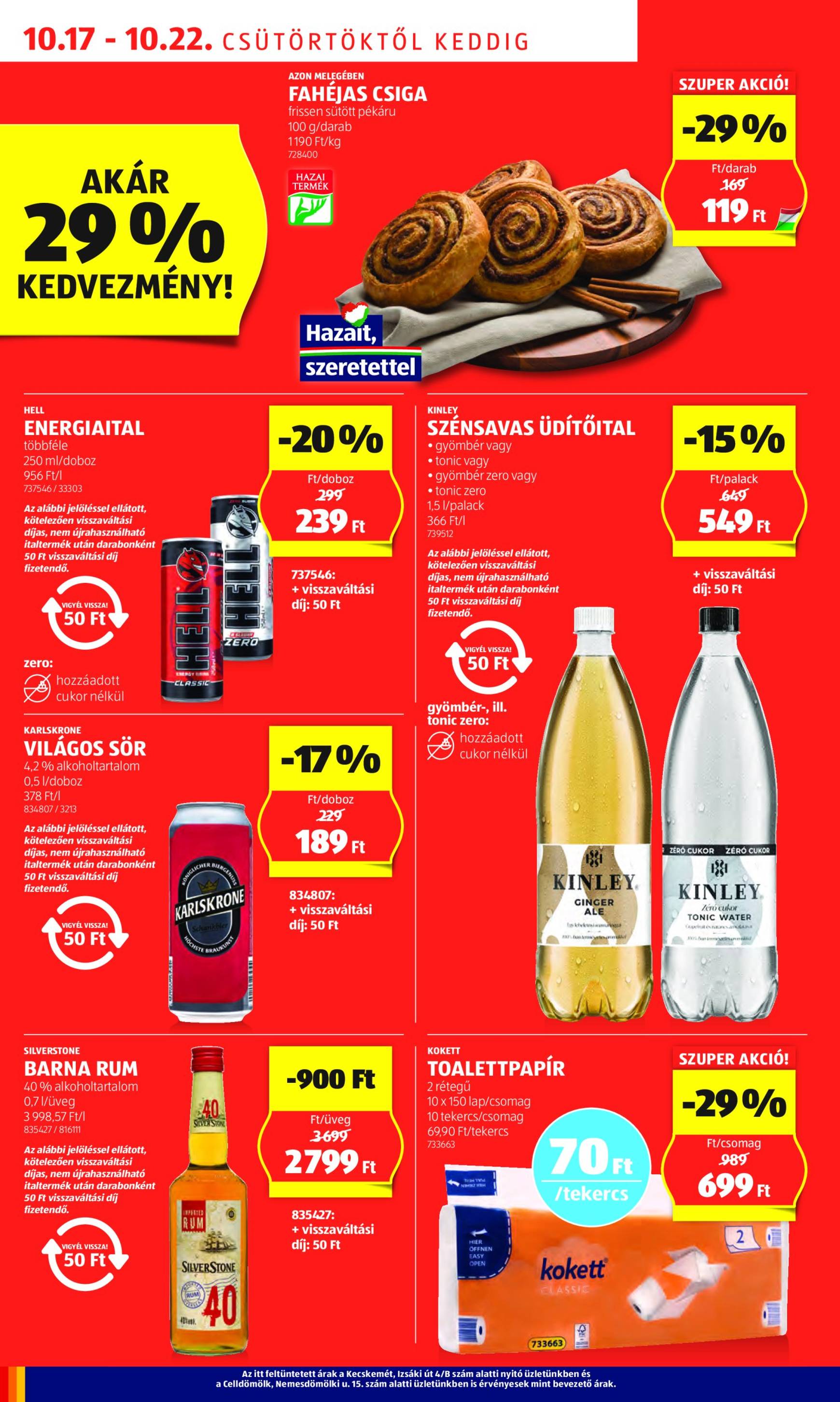 Aldi akciós újság, érvényes 10.17. - 10.22. 6