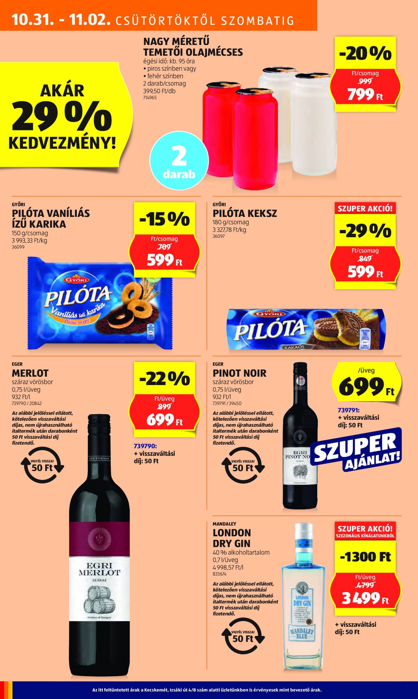 Aldi akciós újság, érvényes 10.31. - 11.06. 10