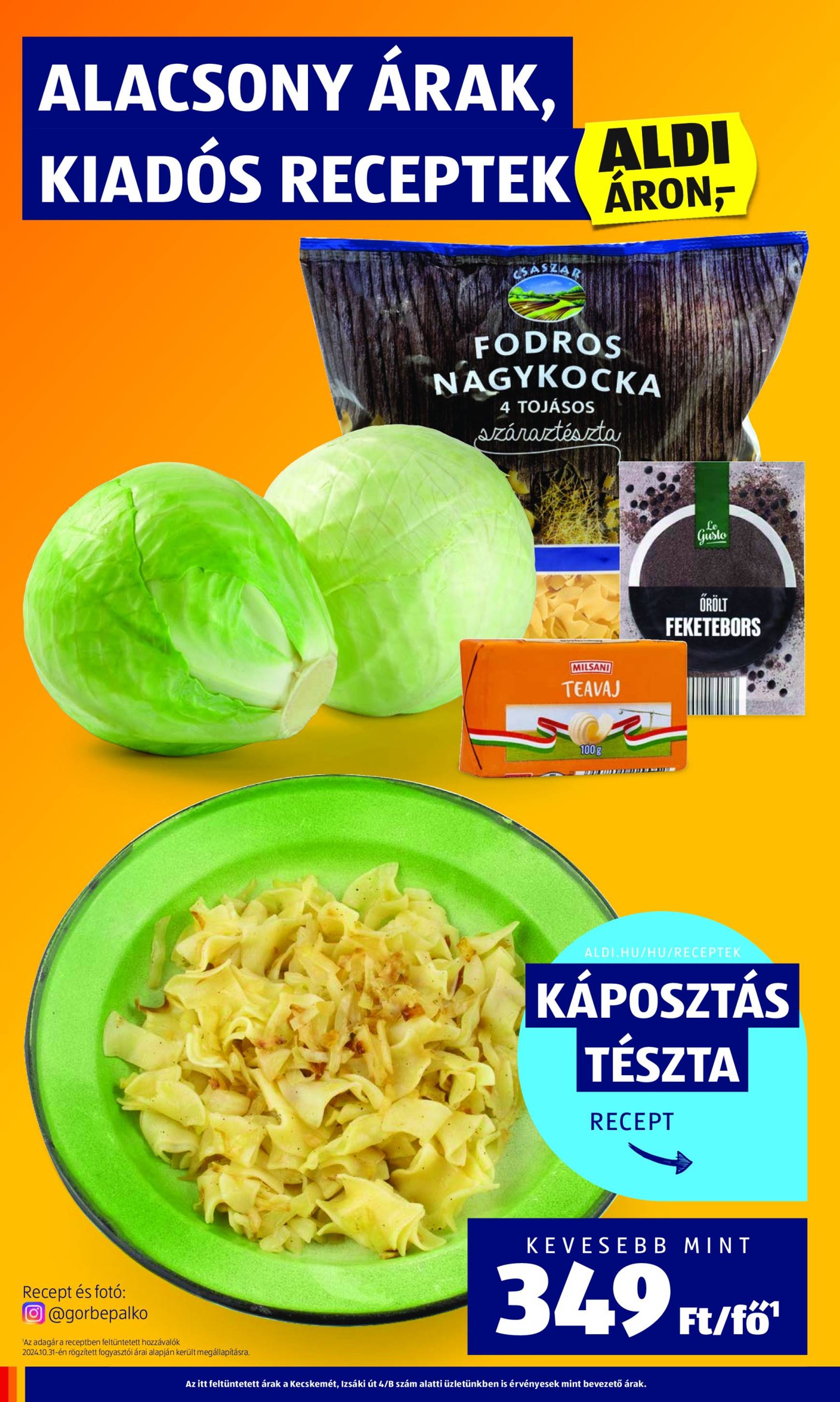 Aldi akciós újság, érvényes 10.31. - 11.06. 14