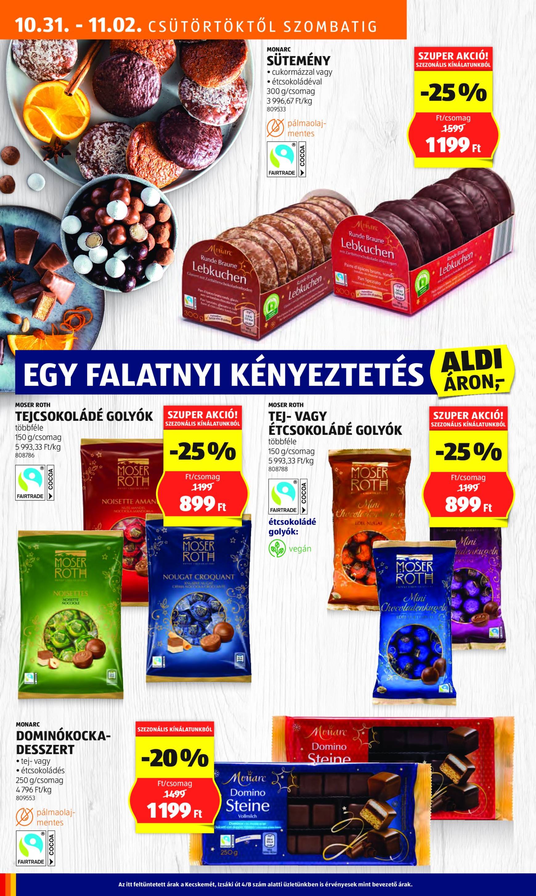 Aldi akciós újság, érvényes 10.31. - 11.06. 16