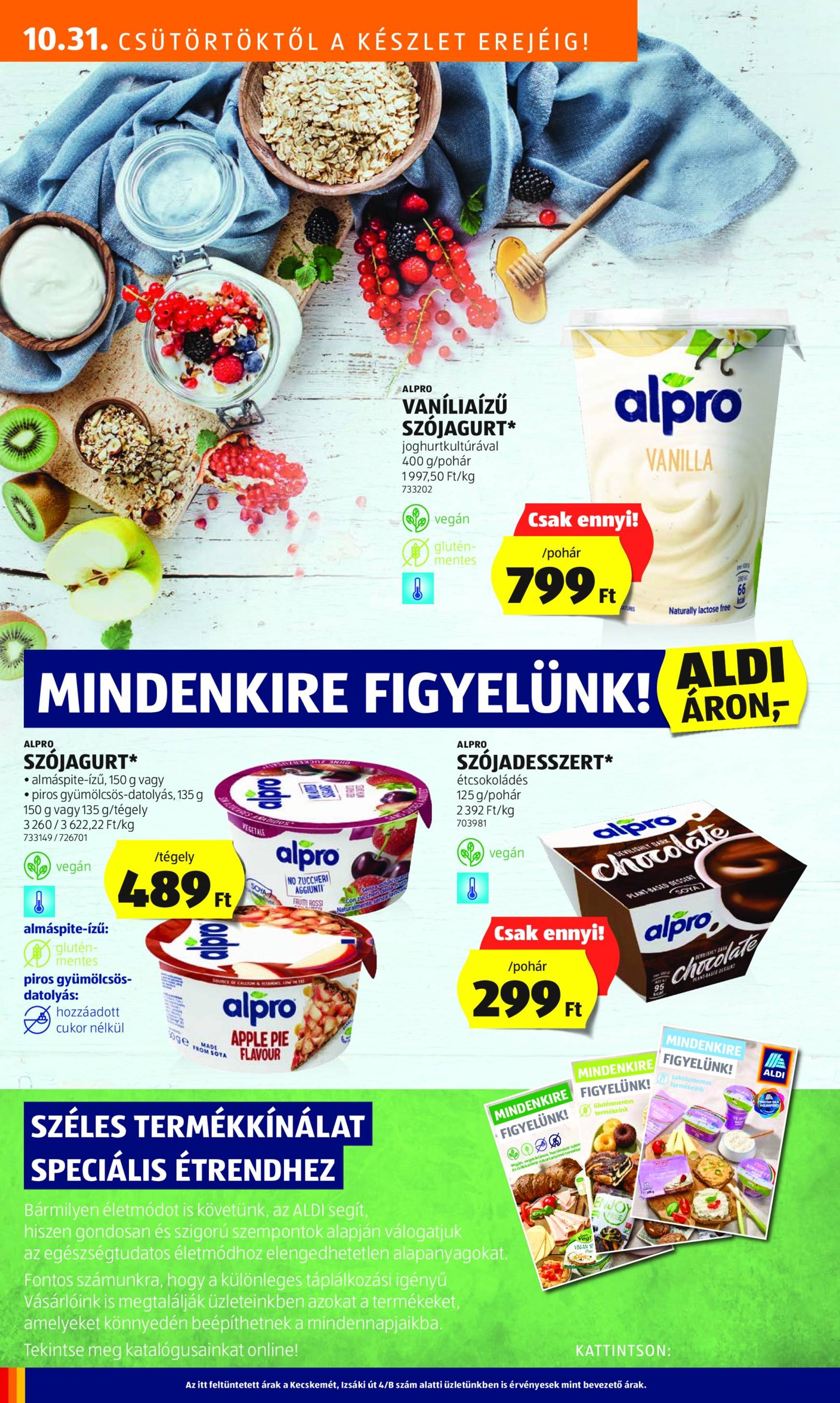 Aldi akciós újság, érvényes 10.31. - 11.06. 18