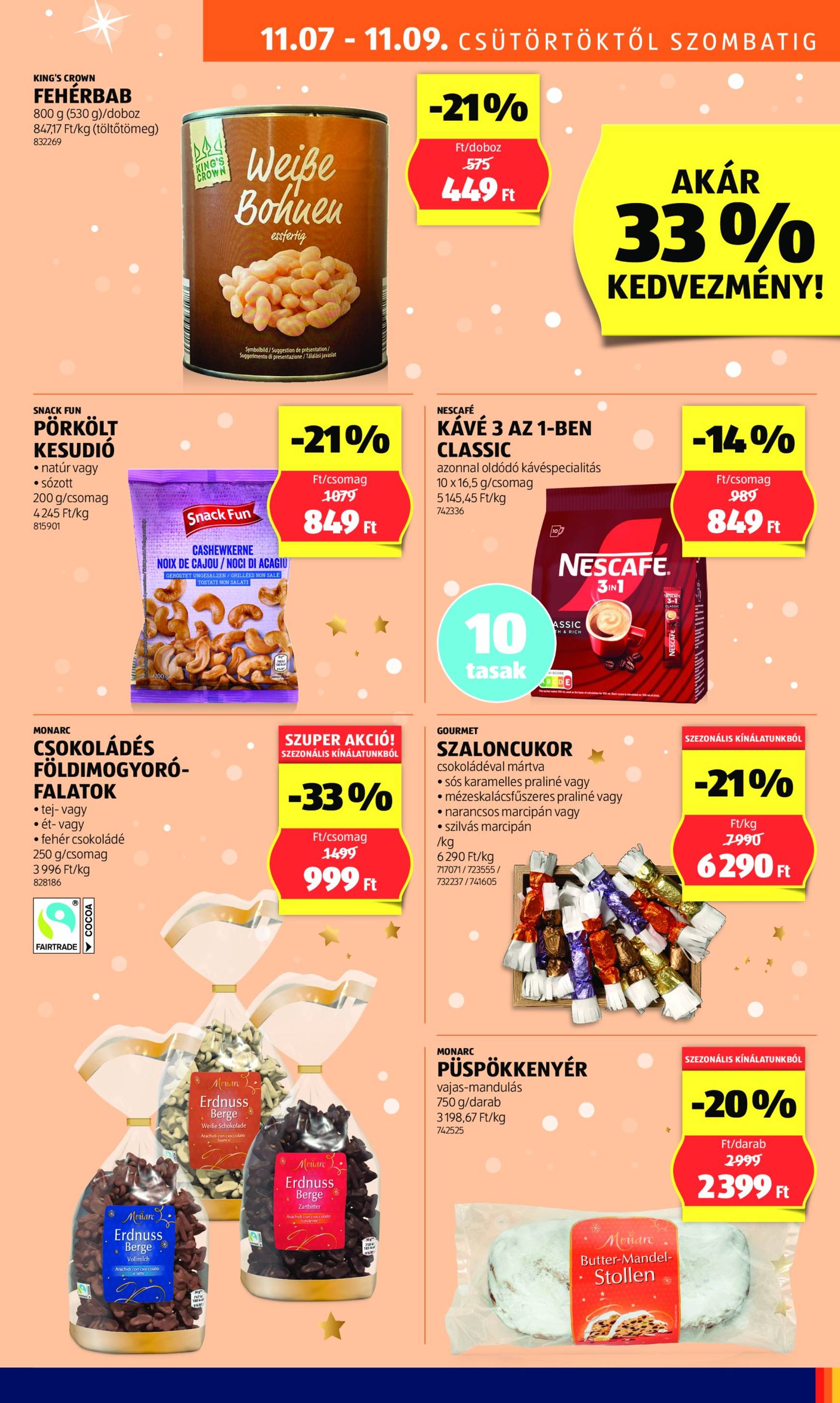 Aldi akciós újság, érvényes 11.07. - 11.13. 11